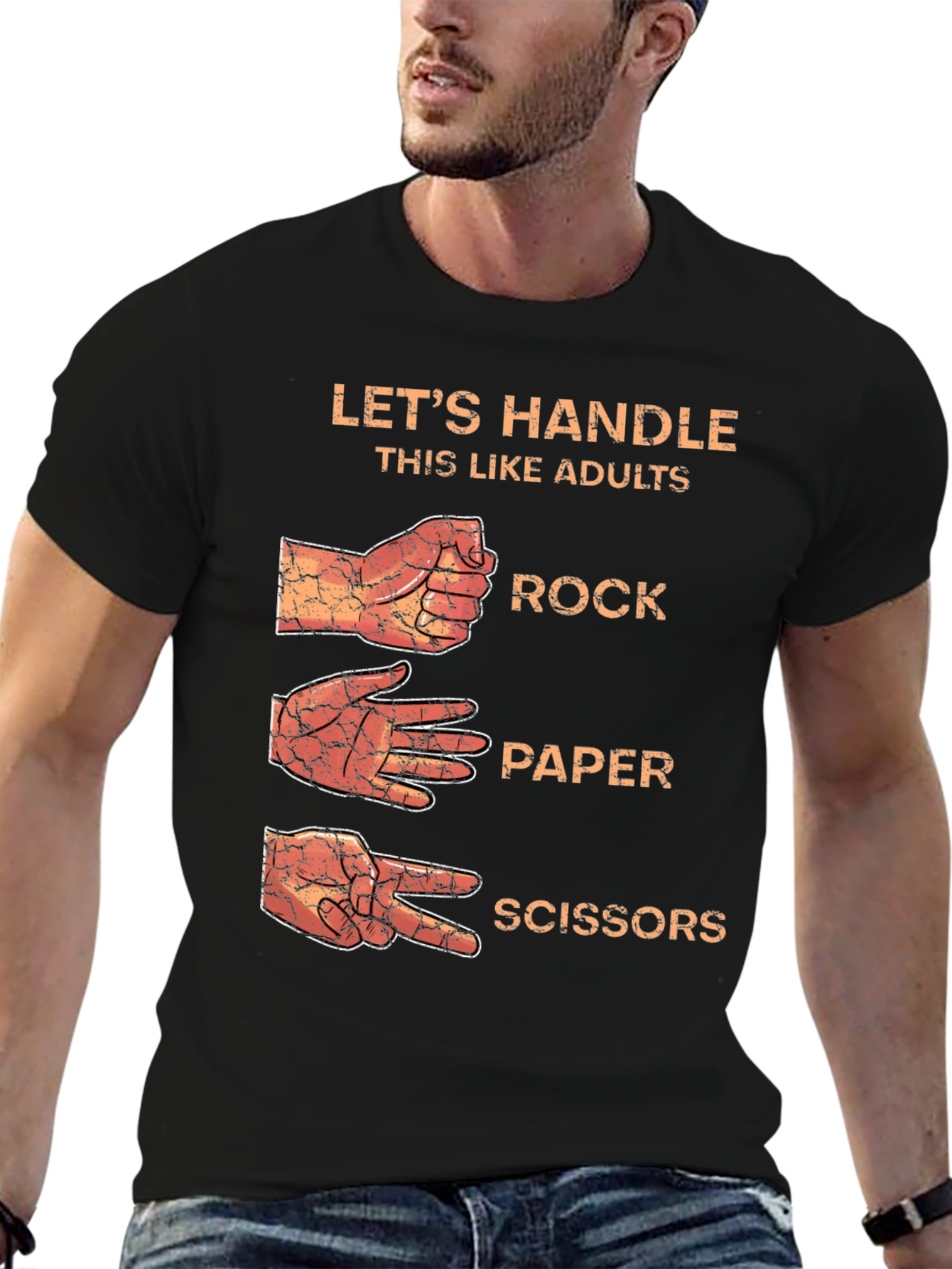 Rock Paper Scissors Adulting T-Shirt