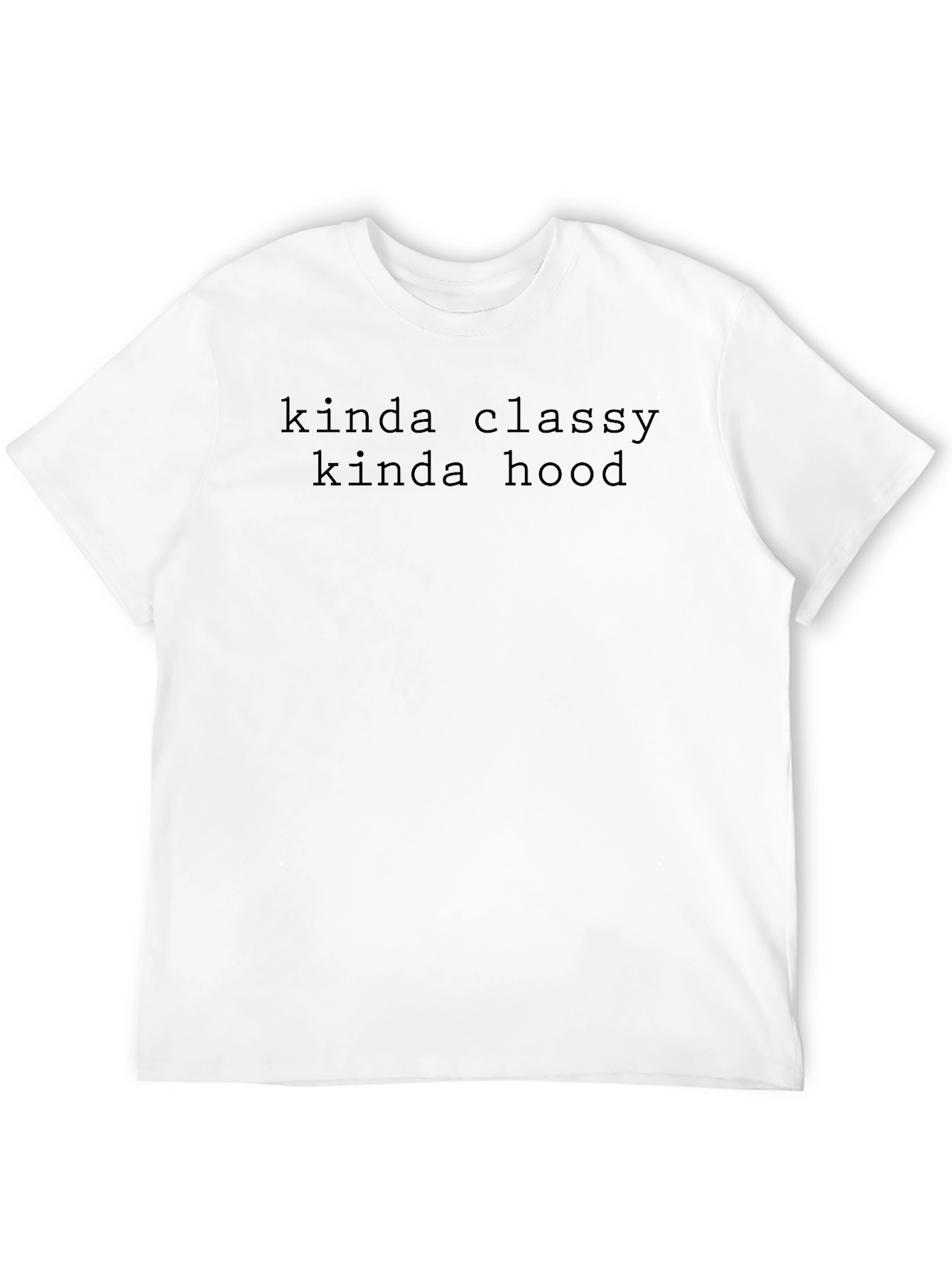 Kinda Classy Kinda Hood Black Graphic Tee