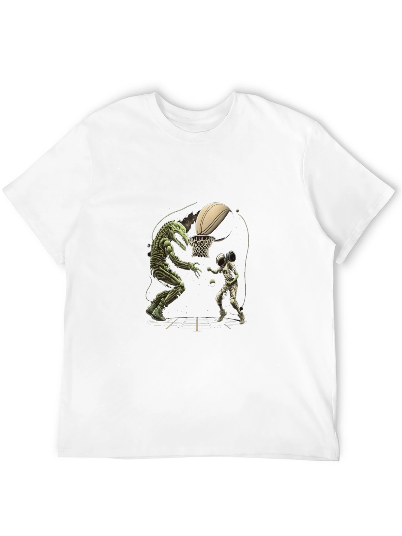Dino vs. Astro Basketball T-Shirt