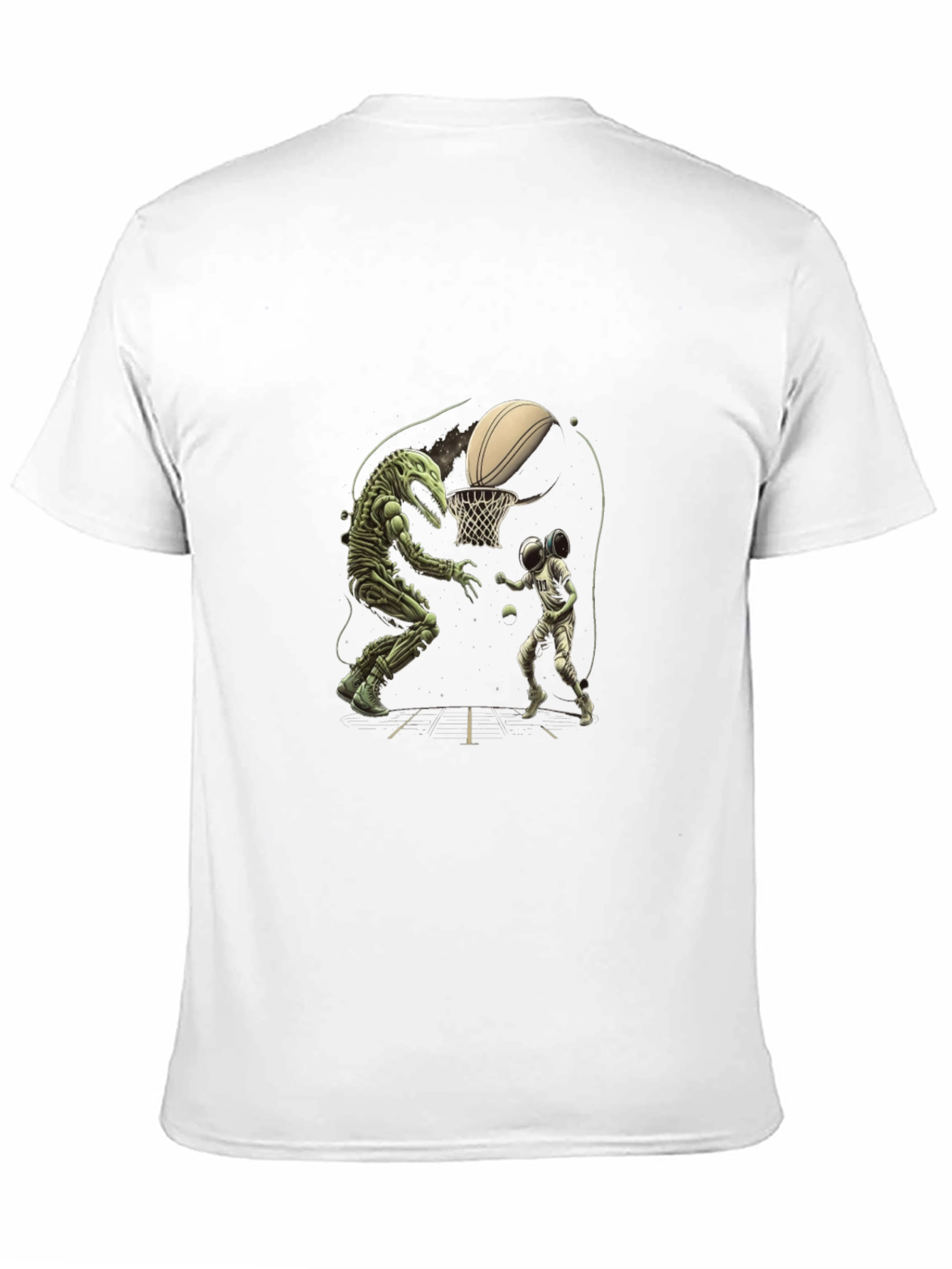 Dino vs. Astro Basketball T-Shirt