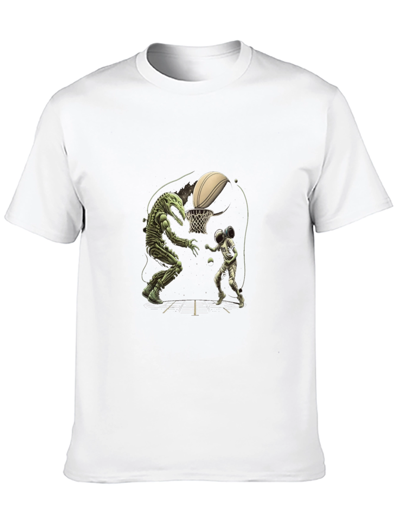 Dino vs. Astro Basketball T-Shirt