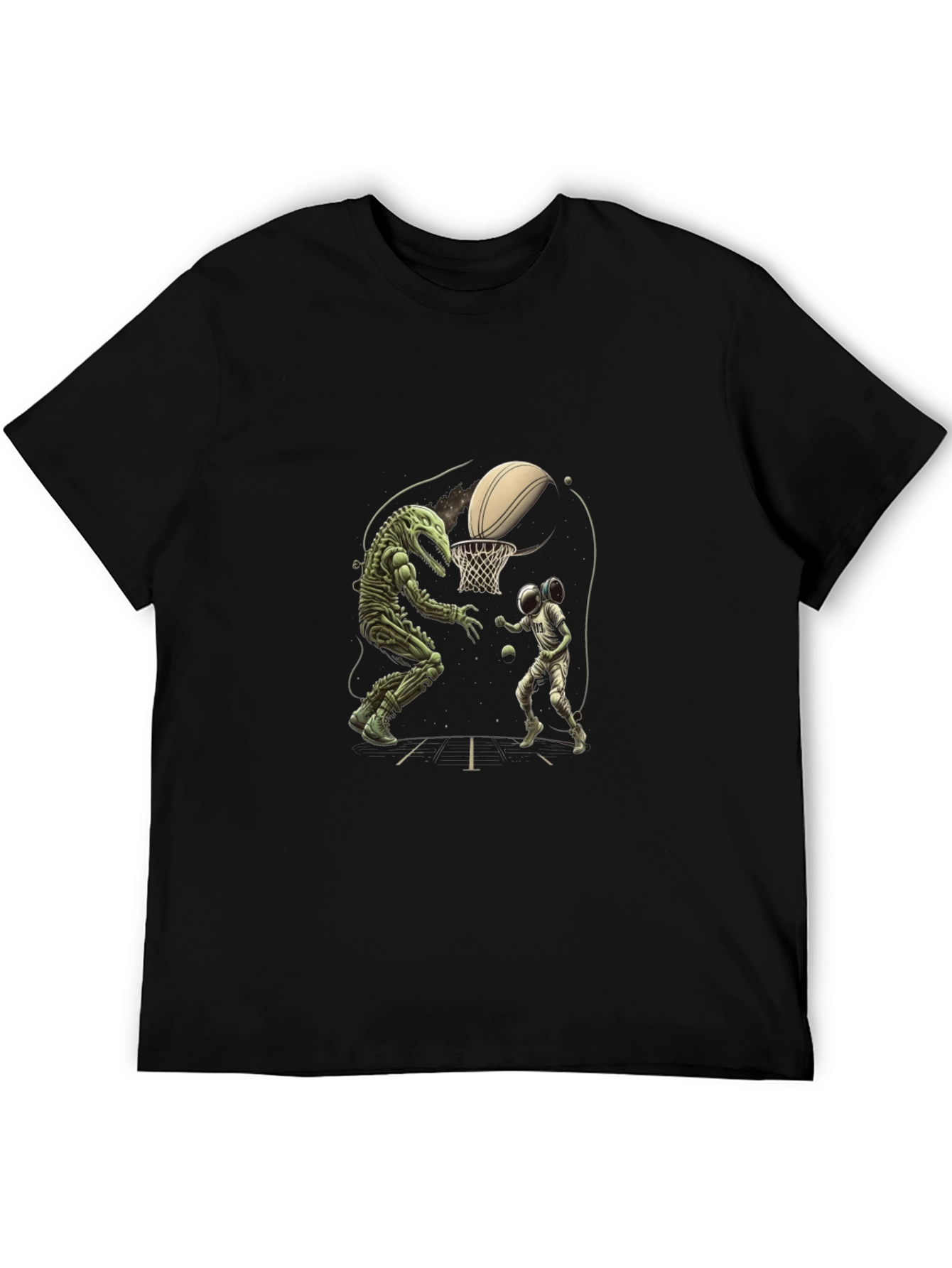Dino vs. Astro Basketball T-Shirt