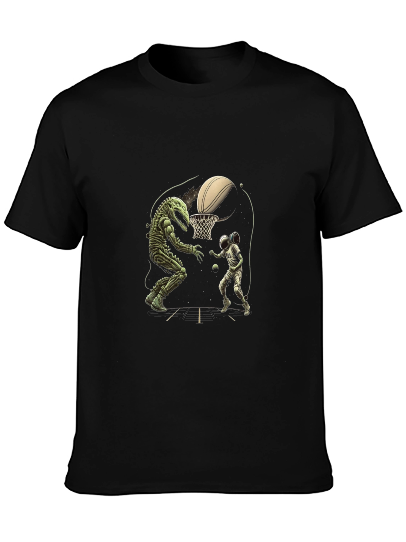 Dino vs. Astro Basketball T-Shirt