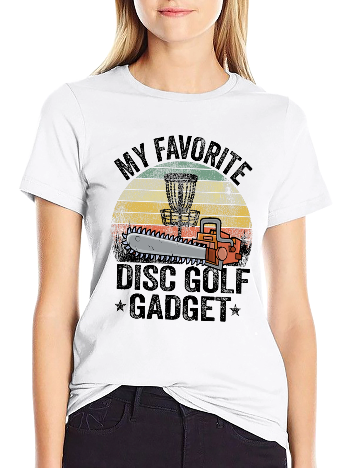 Disc Golf Chainsaw Gadget T-Shirt