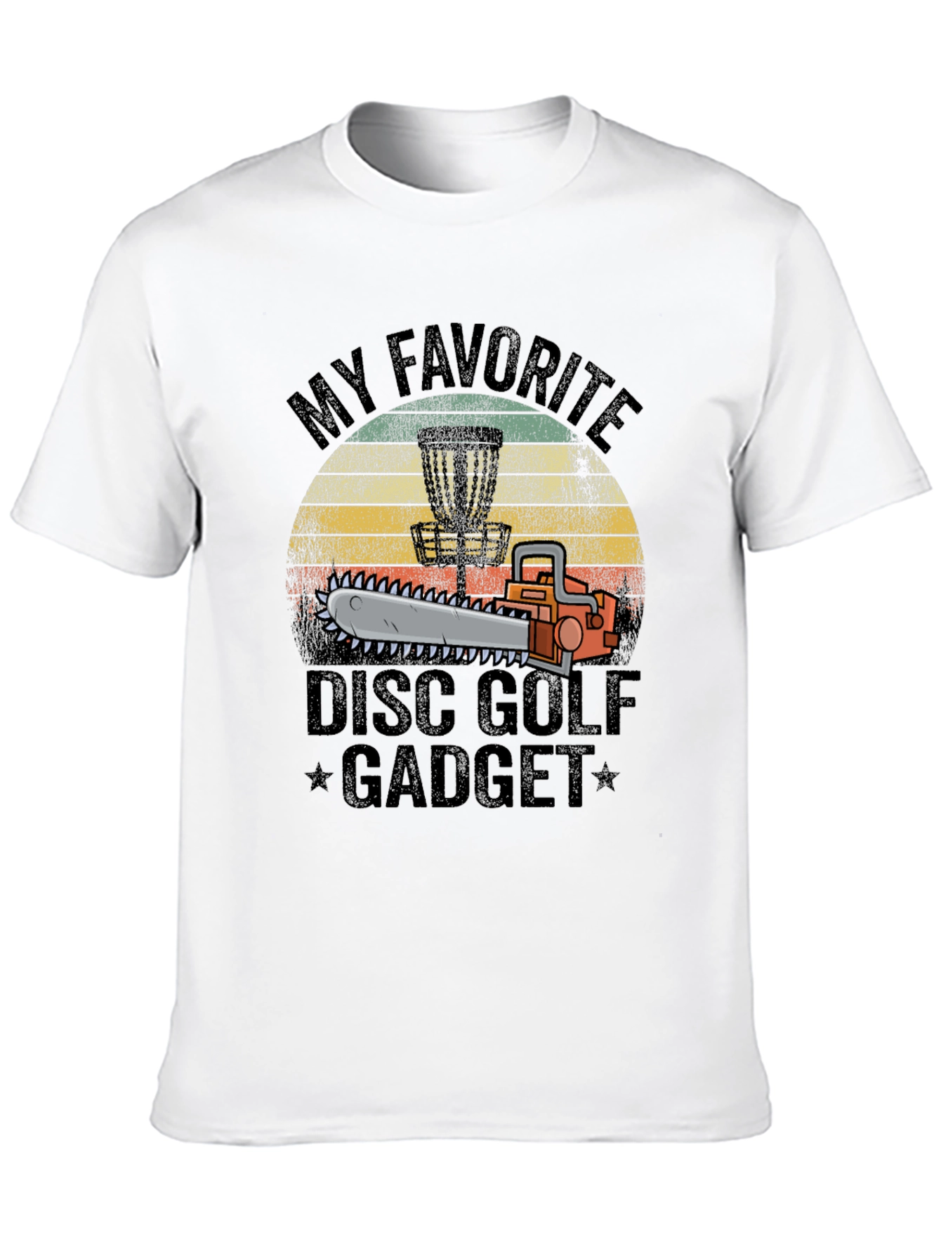 Disc Golf Chainsaw Gadget T-Shirt
