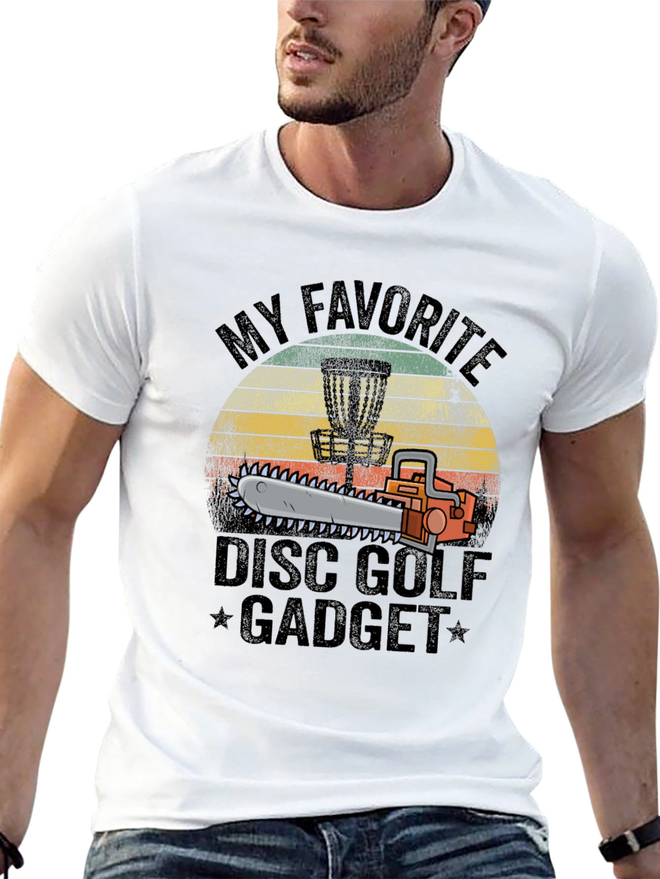 Disc Golf Chainsaw Gadget T-Shirt