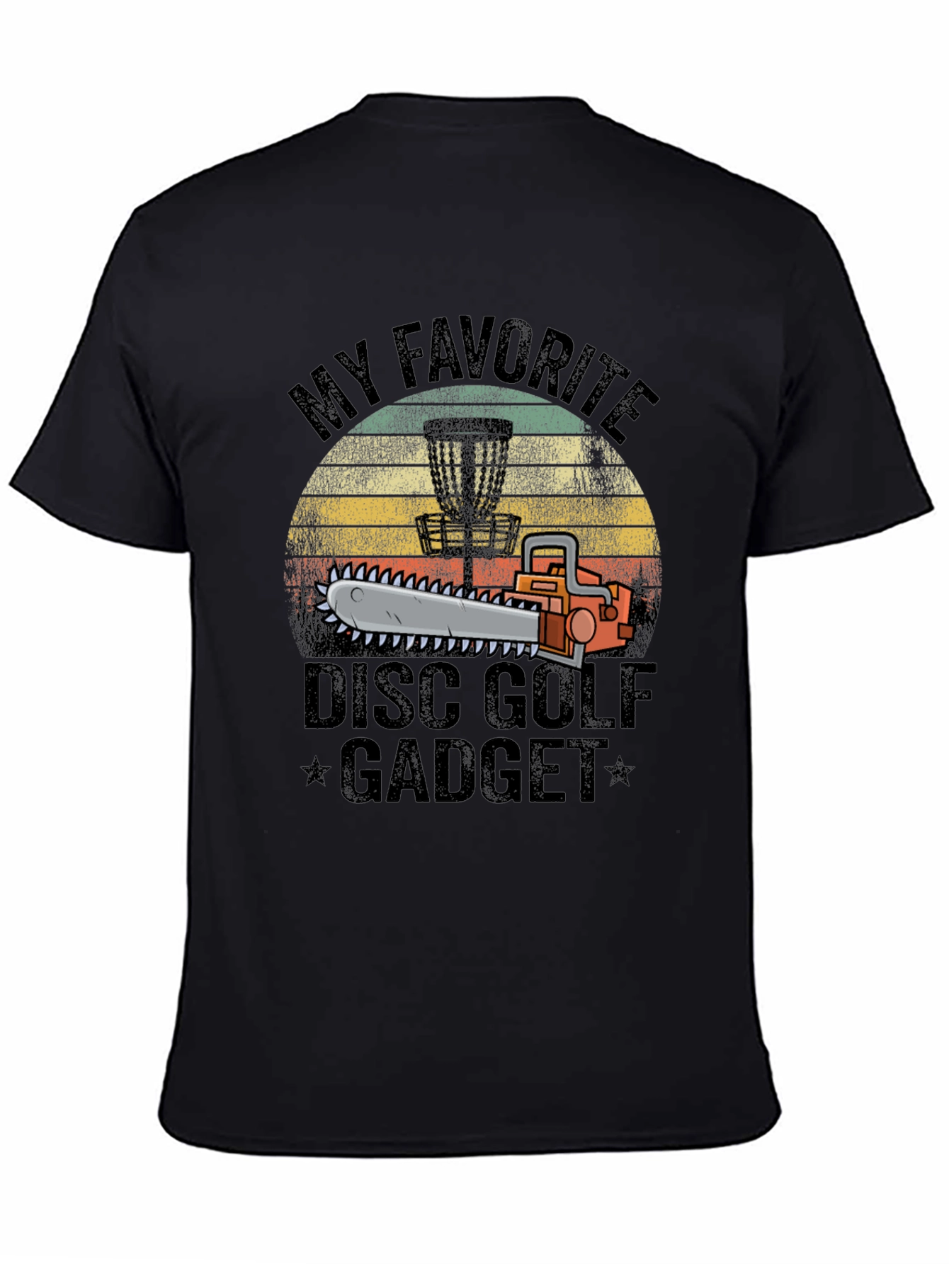 Disc Golf Chainsaw Gadget T-Shirt