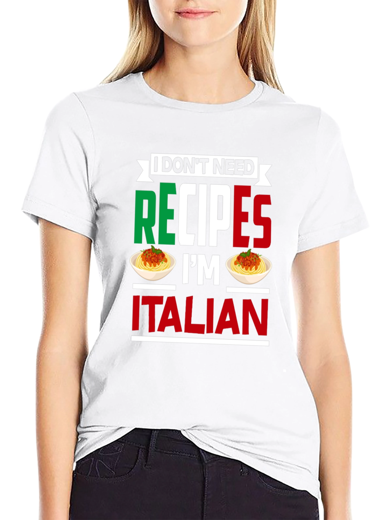 Funny Italian Chef T-Shirt - No Recipes Needed!