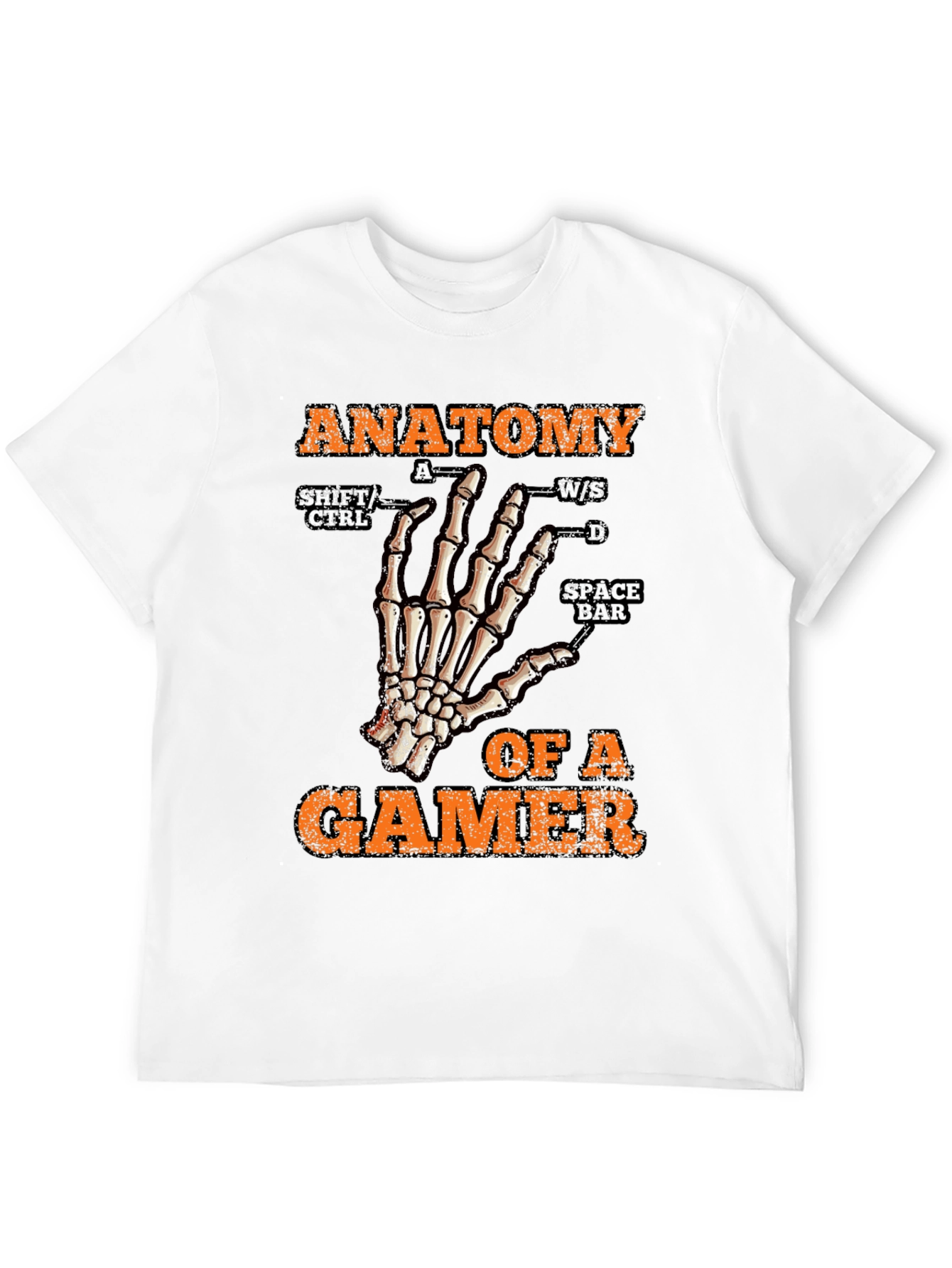 Anatomy of a Gamer Black T-Shirt