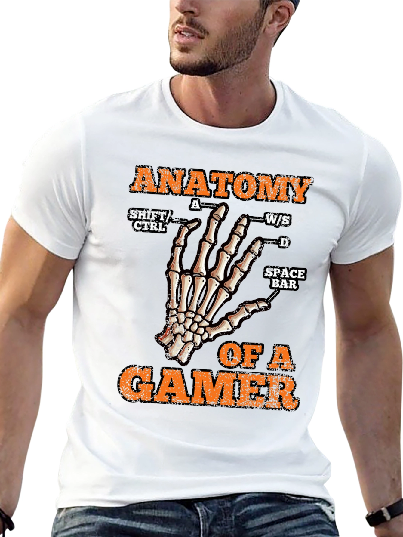 Anatomy of a Gamer Black T-Shirt