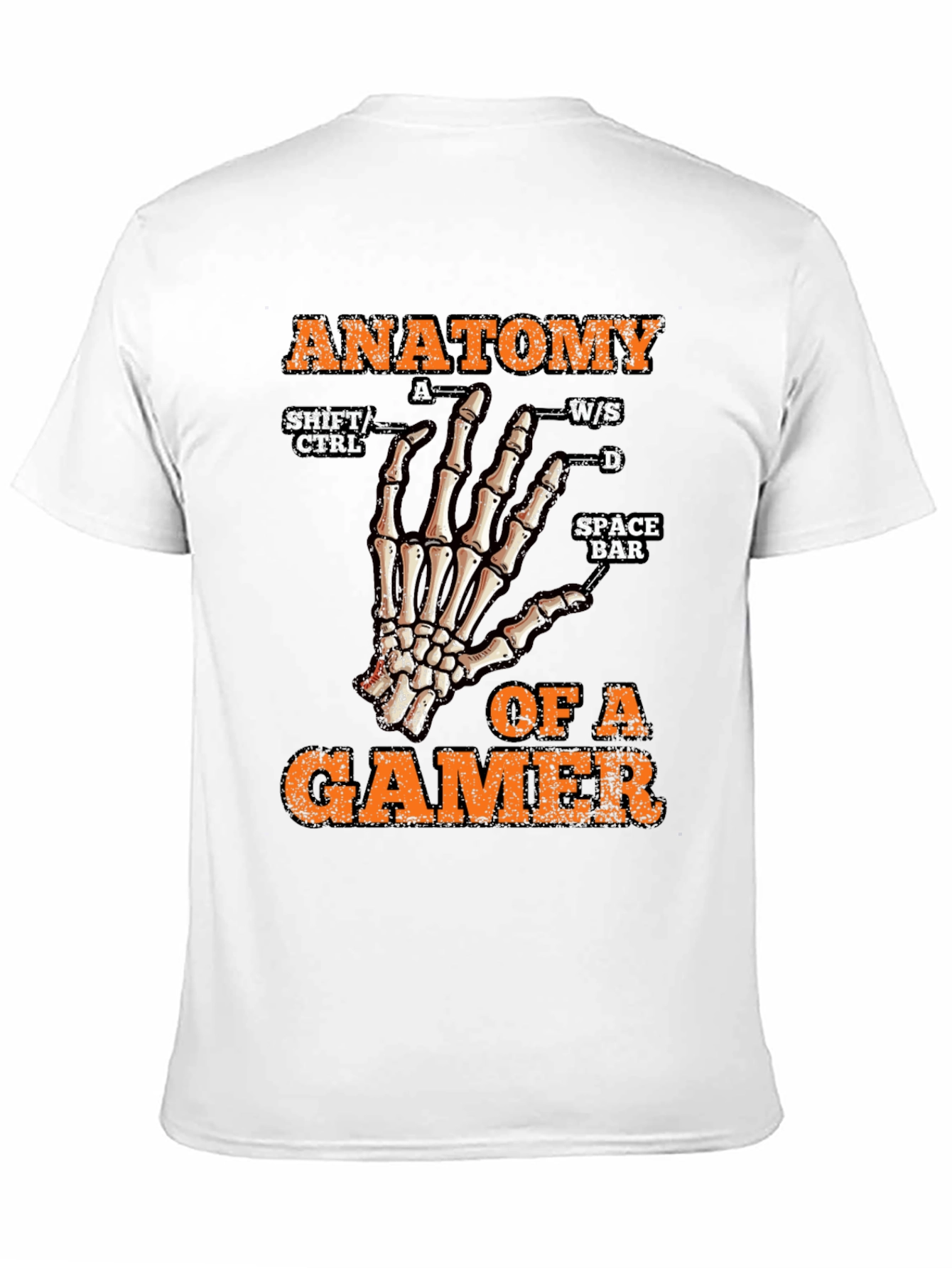 Anatomy of a Gamer Black T-Shirt