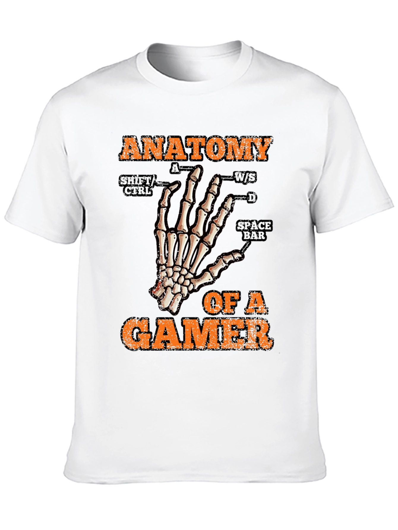 Anatomy of a Gamer Black T-Shirt