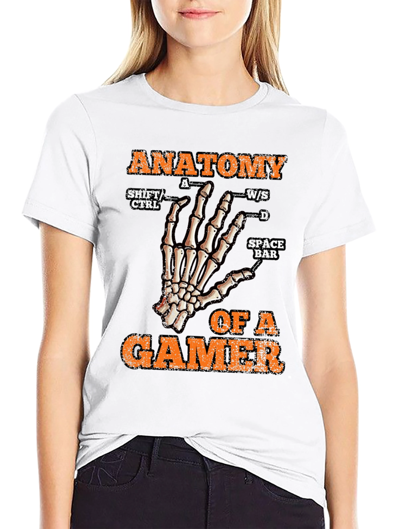 Anatomy of a Gamer Black T-Shirt