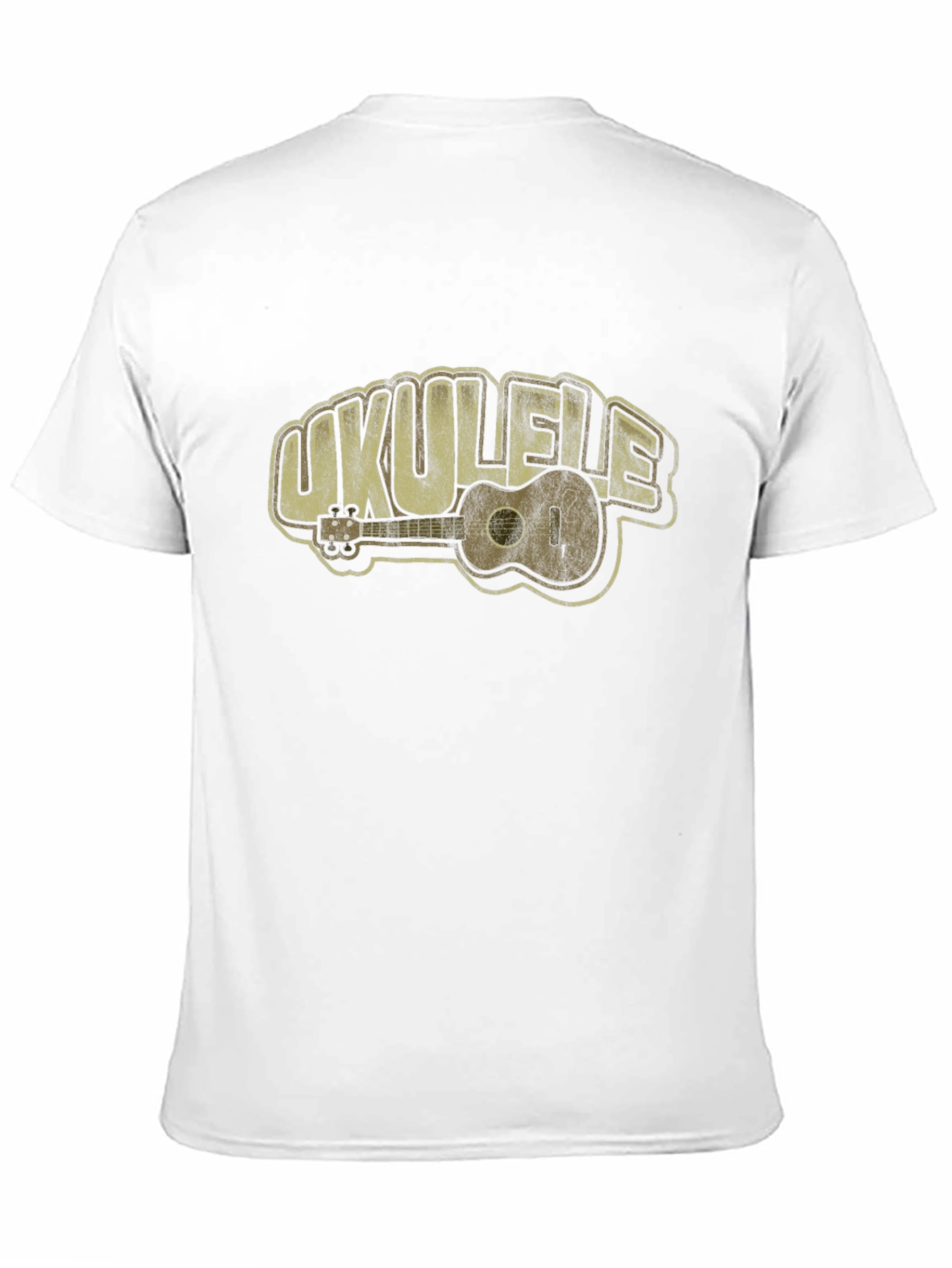 Ukulele Graphic Tee - Music Lovers Black T-Shirt