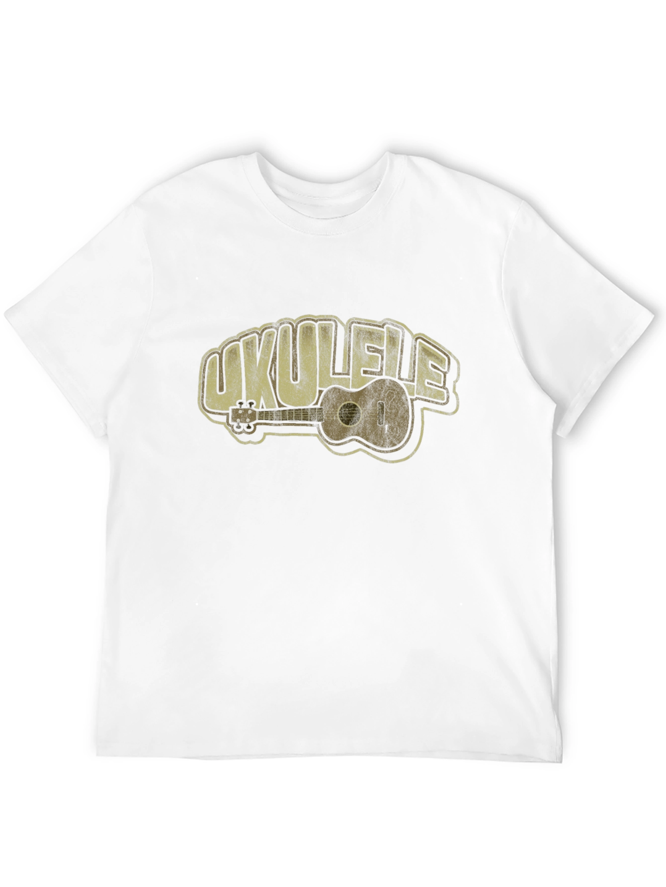 Ukulele Graphic Tee - Music Lovers Black T-Shirt