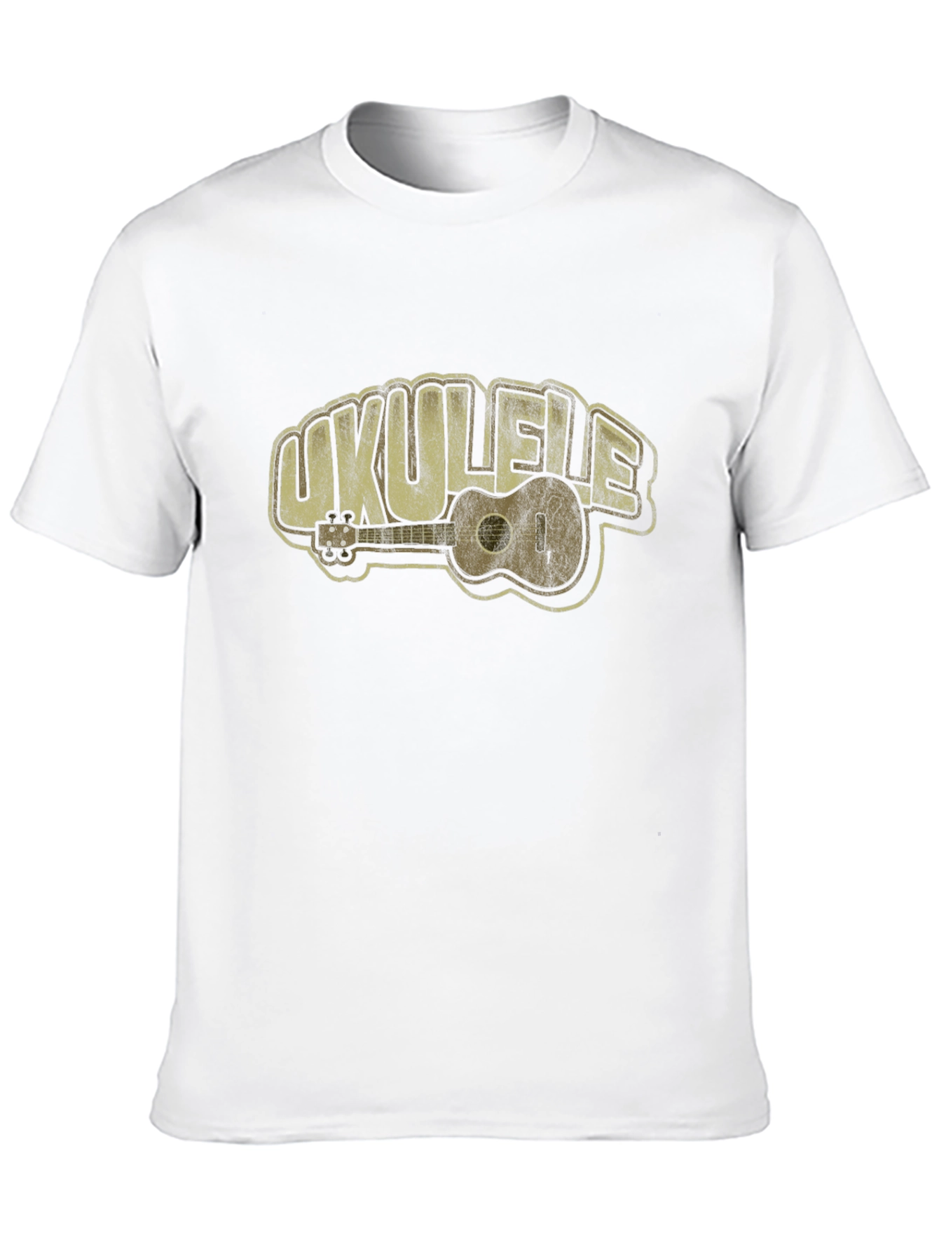 Ukulele Graphic Tee - Music Lovers Black T-Shirt