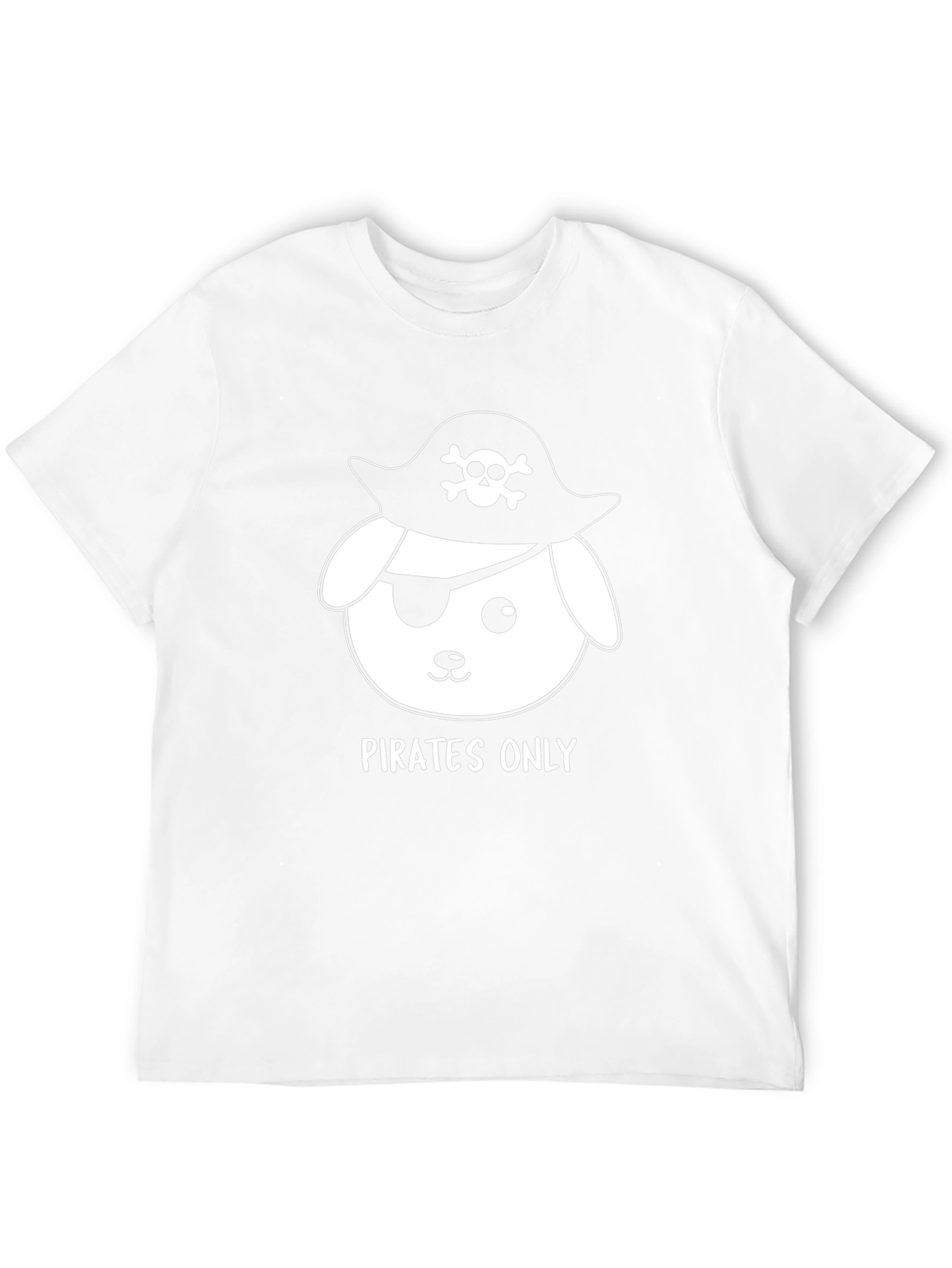 Pirates Only Dog T-Shirt - Funny Graphic Tee
