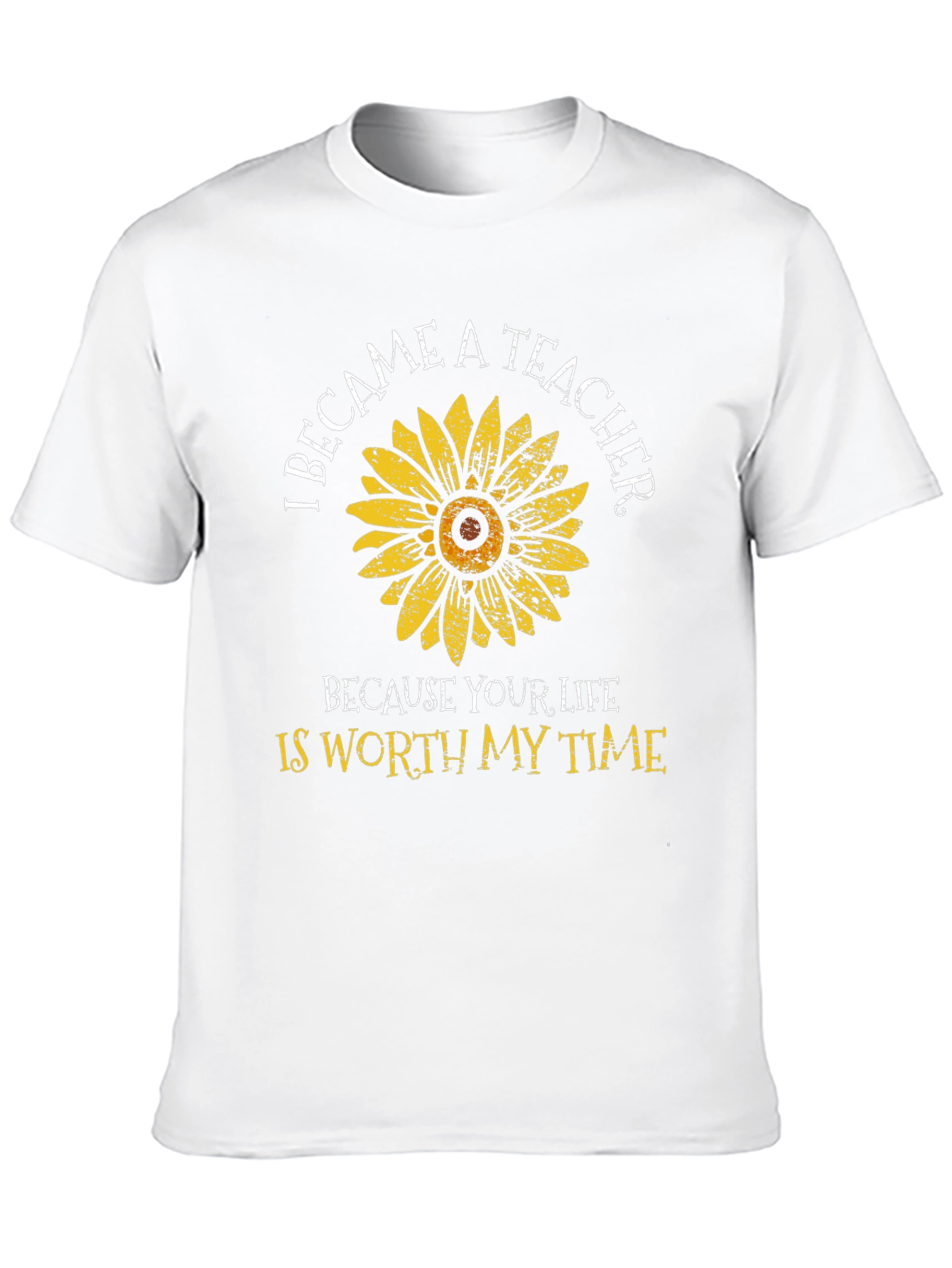 Teacher Sunflower Graphic T-Shirt