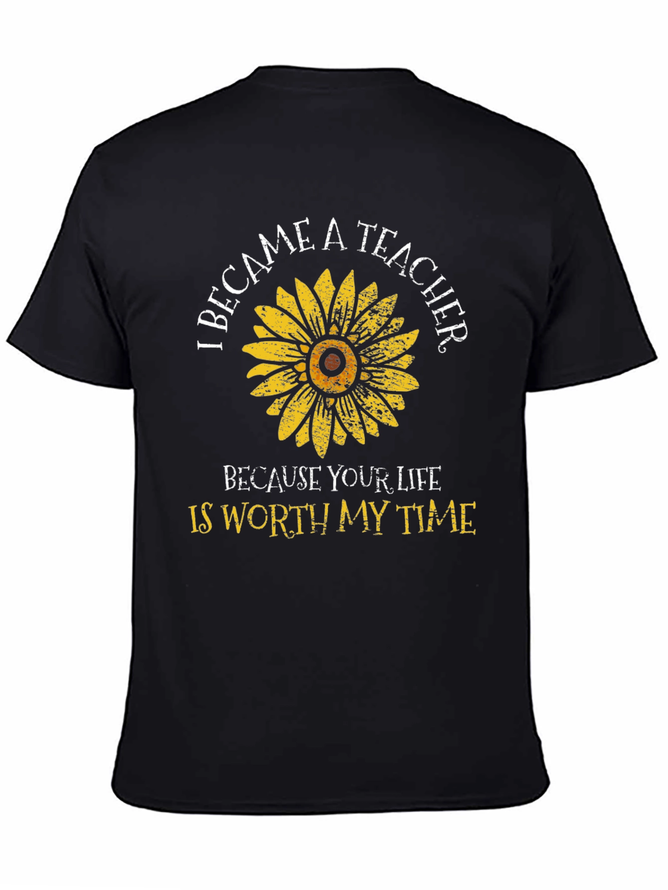Teacher Sunflower Graphic T-Shirt