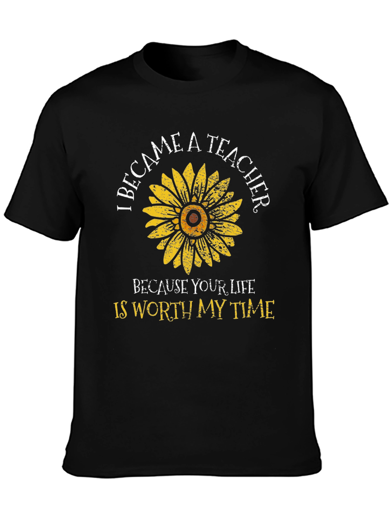 Teacher Sunflower Graphic T-Shirt