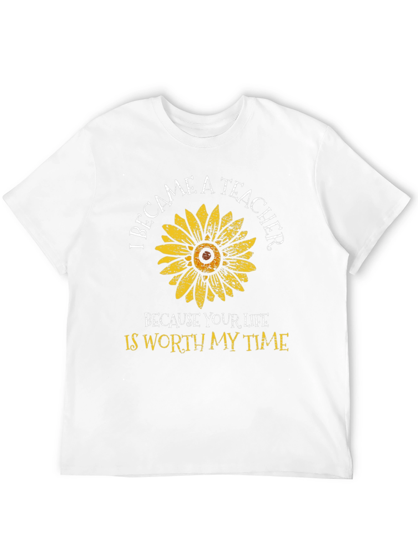 Teacher Sunflower Graphic T-Shirt