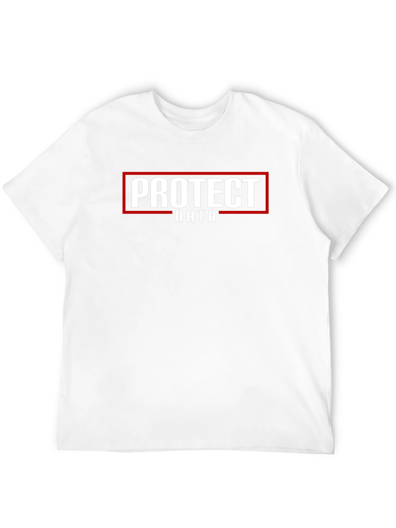 Protect Data Black Cotton T-Shirt