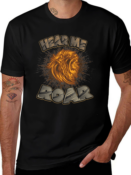 Hear Me Roar Lion Graphic T-Shirt