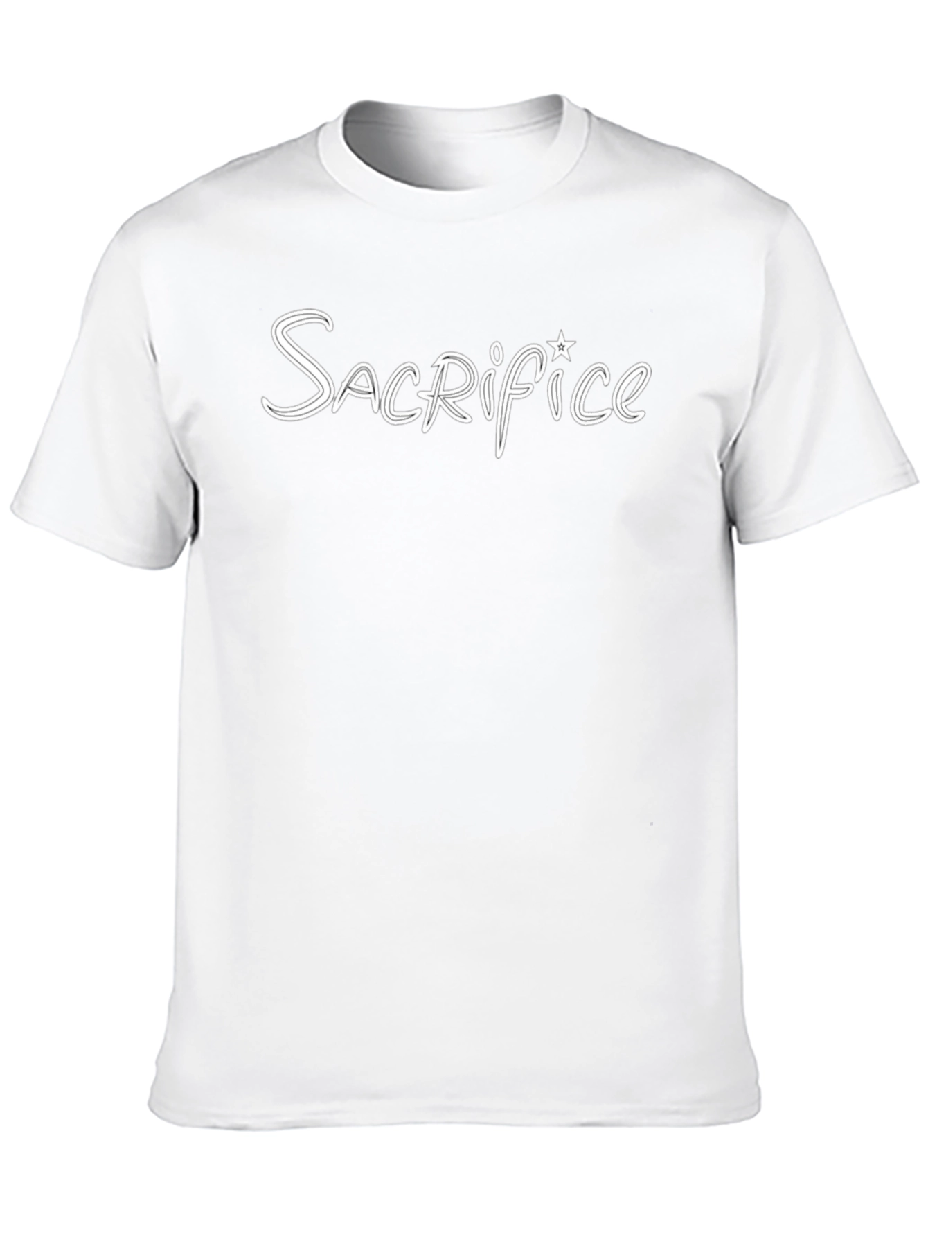 Sacrifice Graphic Print Black T-Shirt