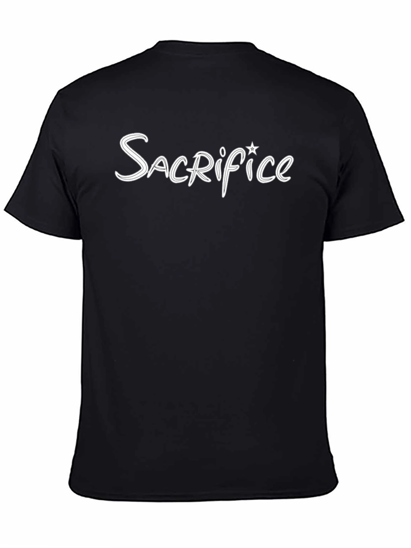 Sacrifice Graphic Print Black T-Shirt