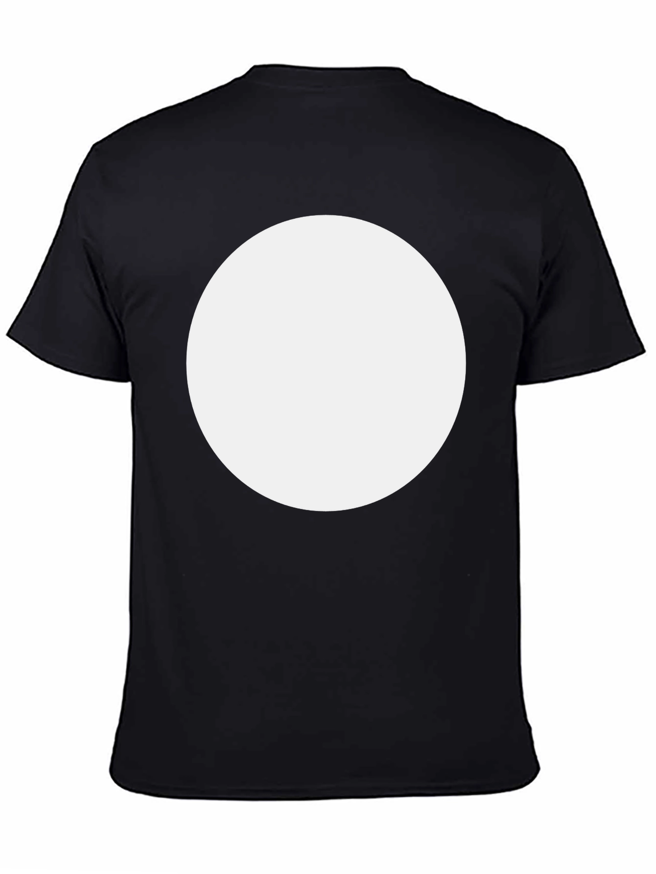 Black T-Shirt with Custom Circle Graphic