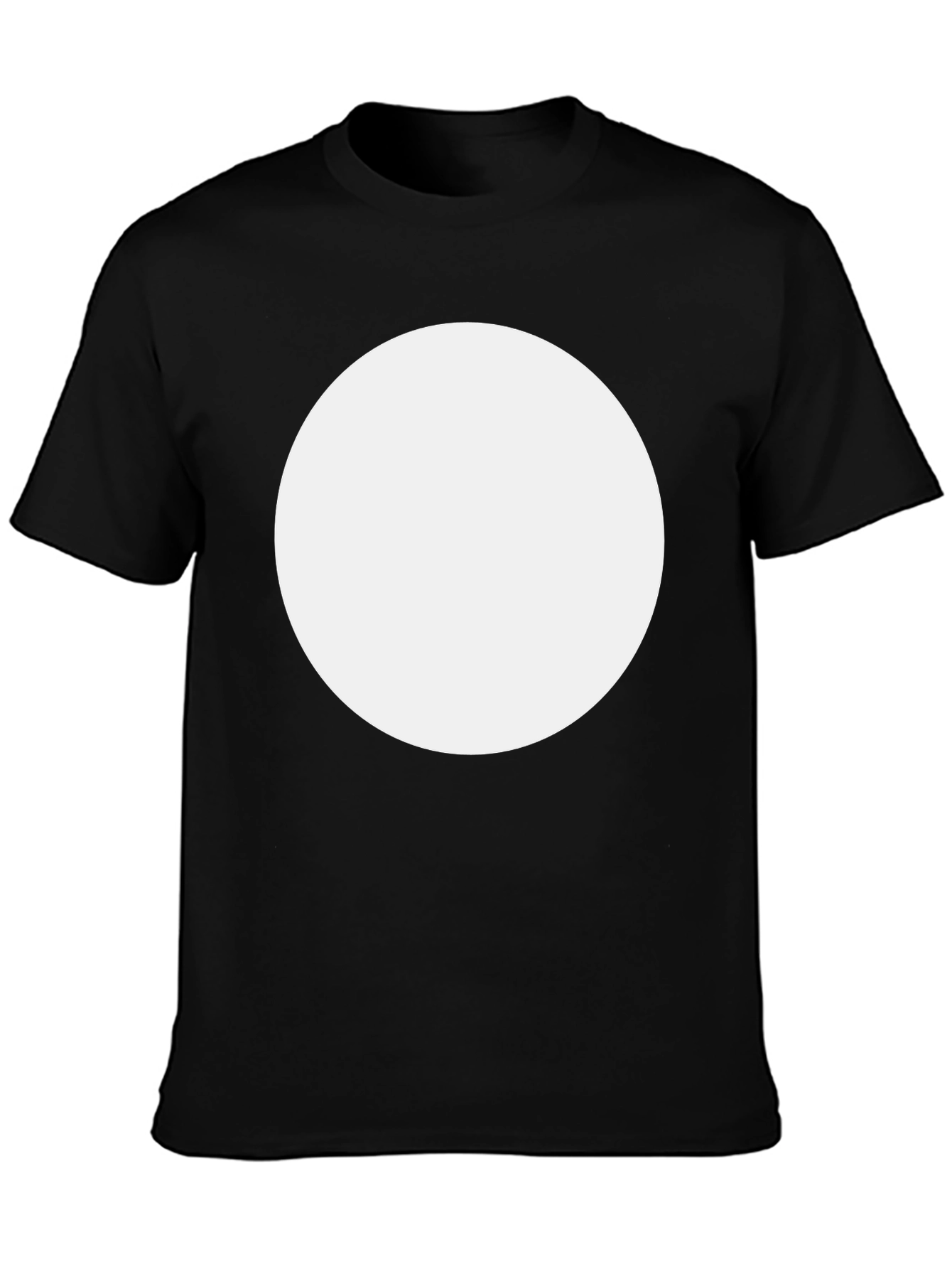 Black T-Shirt with Custom Circle Graphic