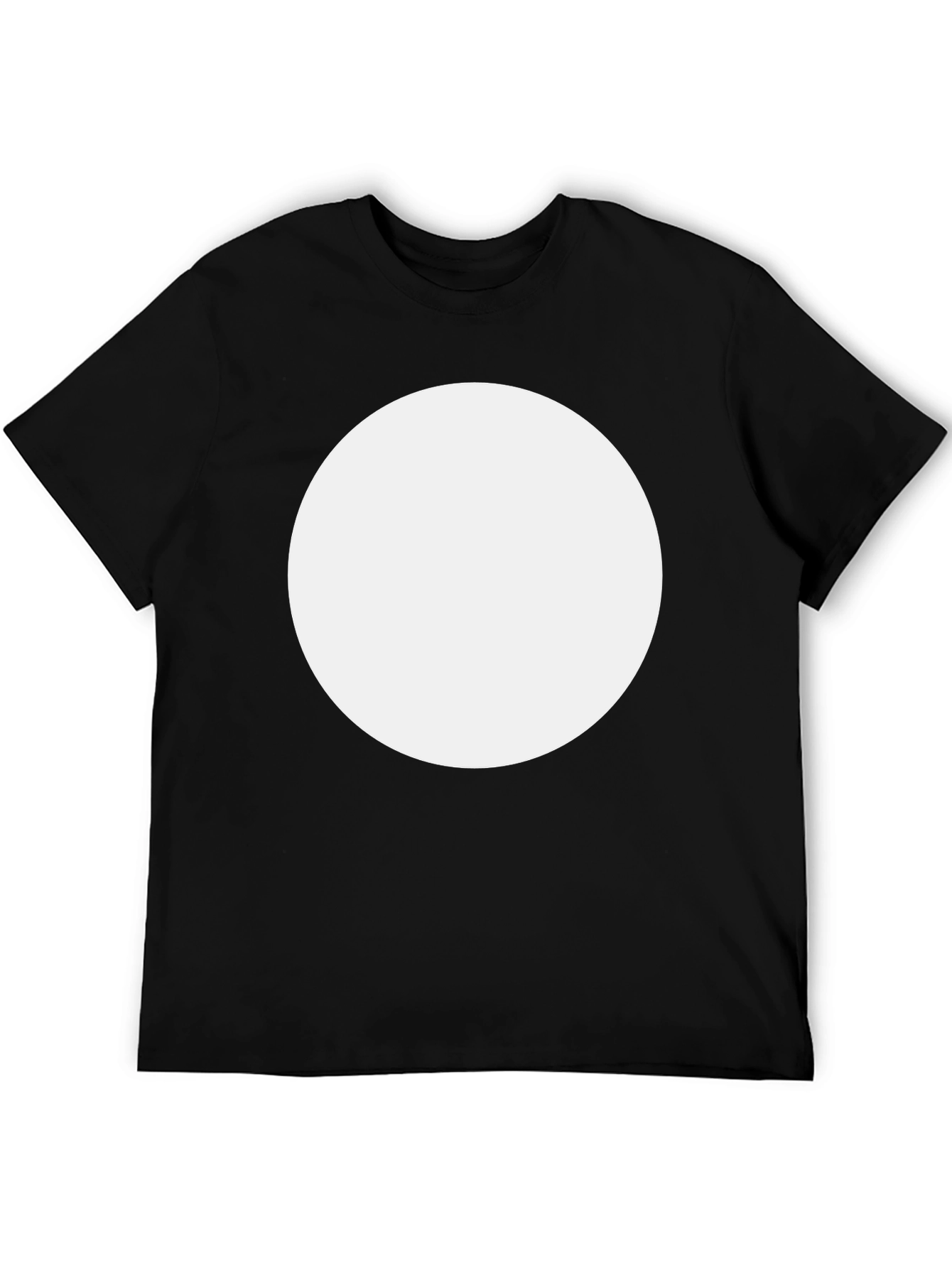 Black T-Shirt with Custom Circle Graphic