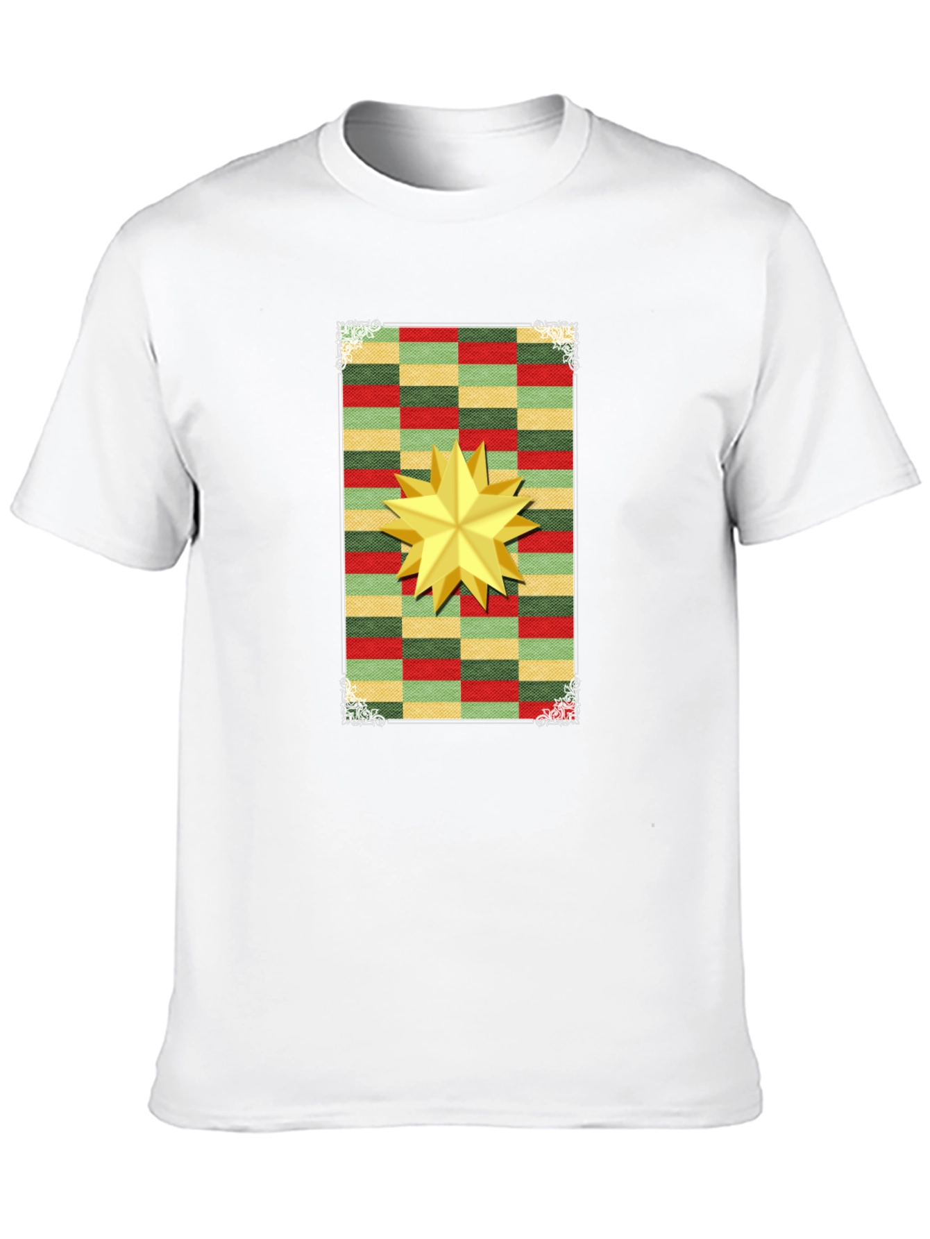 Festive Star Graphic T-Shirt - Holiday Cheer