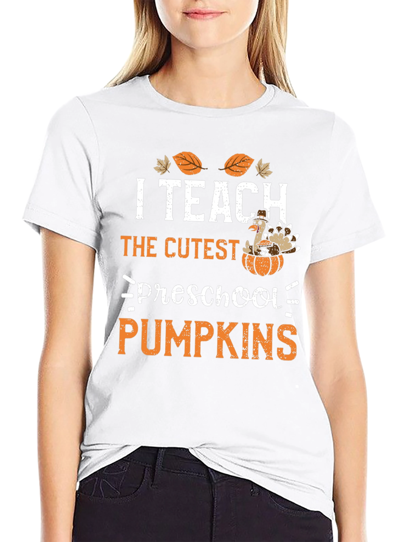 I Teach the Cutest Preschool Pumpkins Thanksgiving T-Shirt
