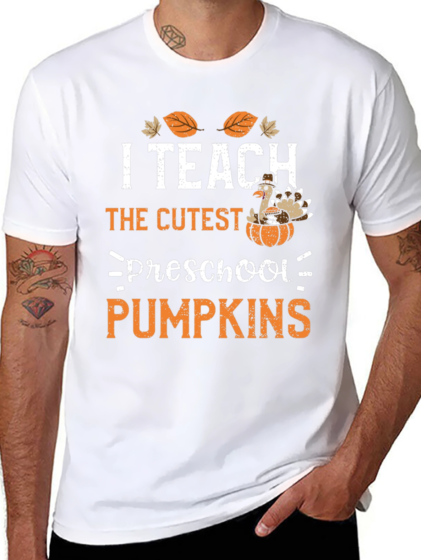 I Teach the Cutest Preschool Pumpkins Thanksgiving T-Shirt