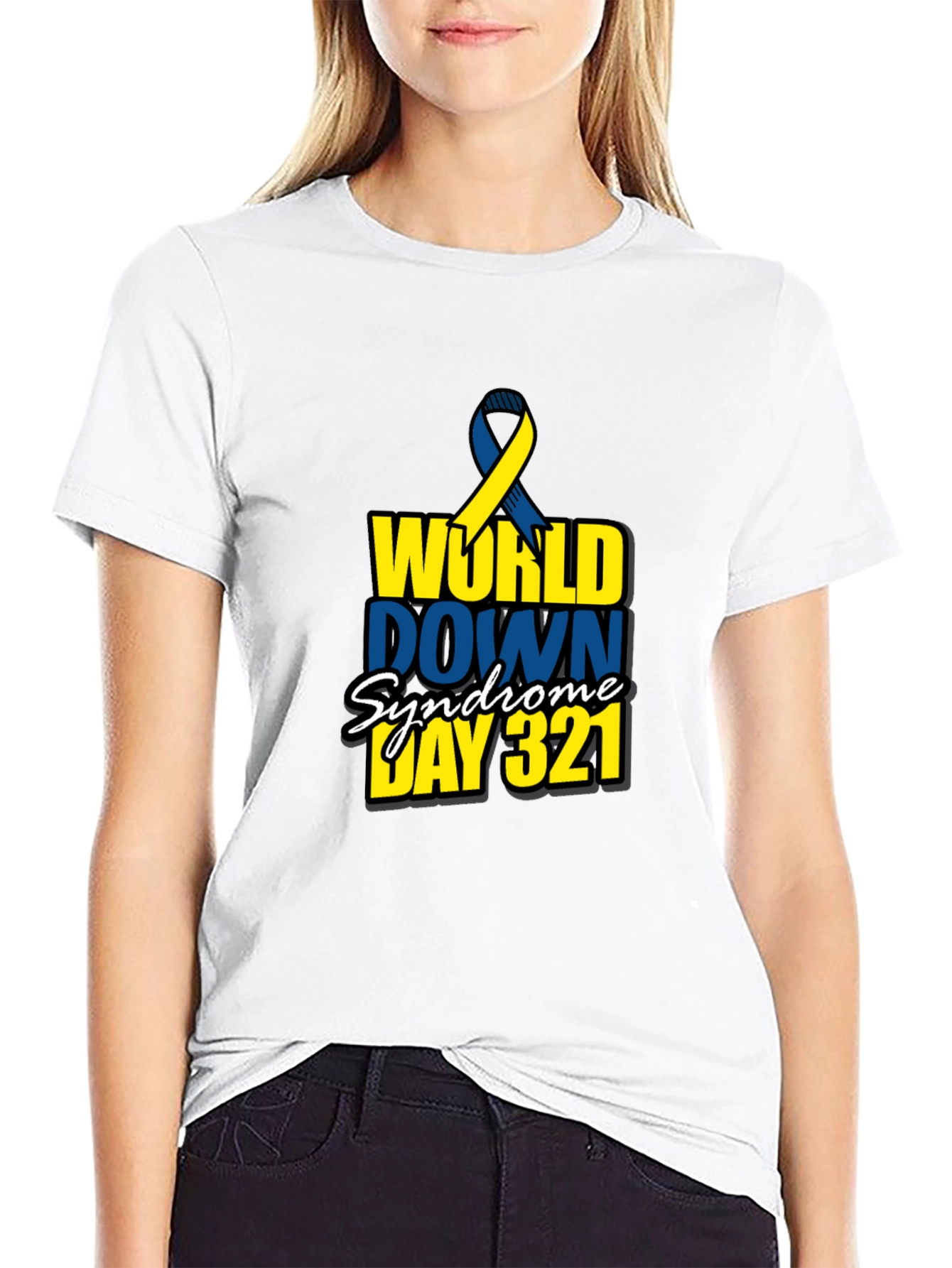 World Down Syndrome Awareness Day 321 Black T-Shirt