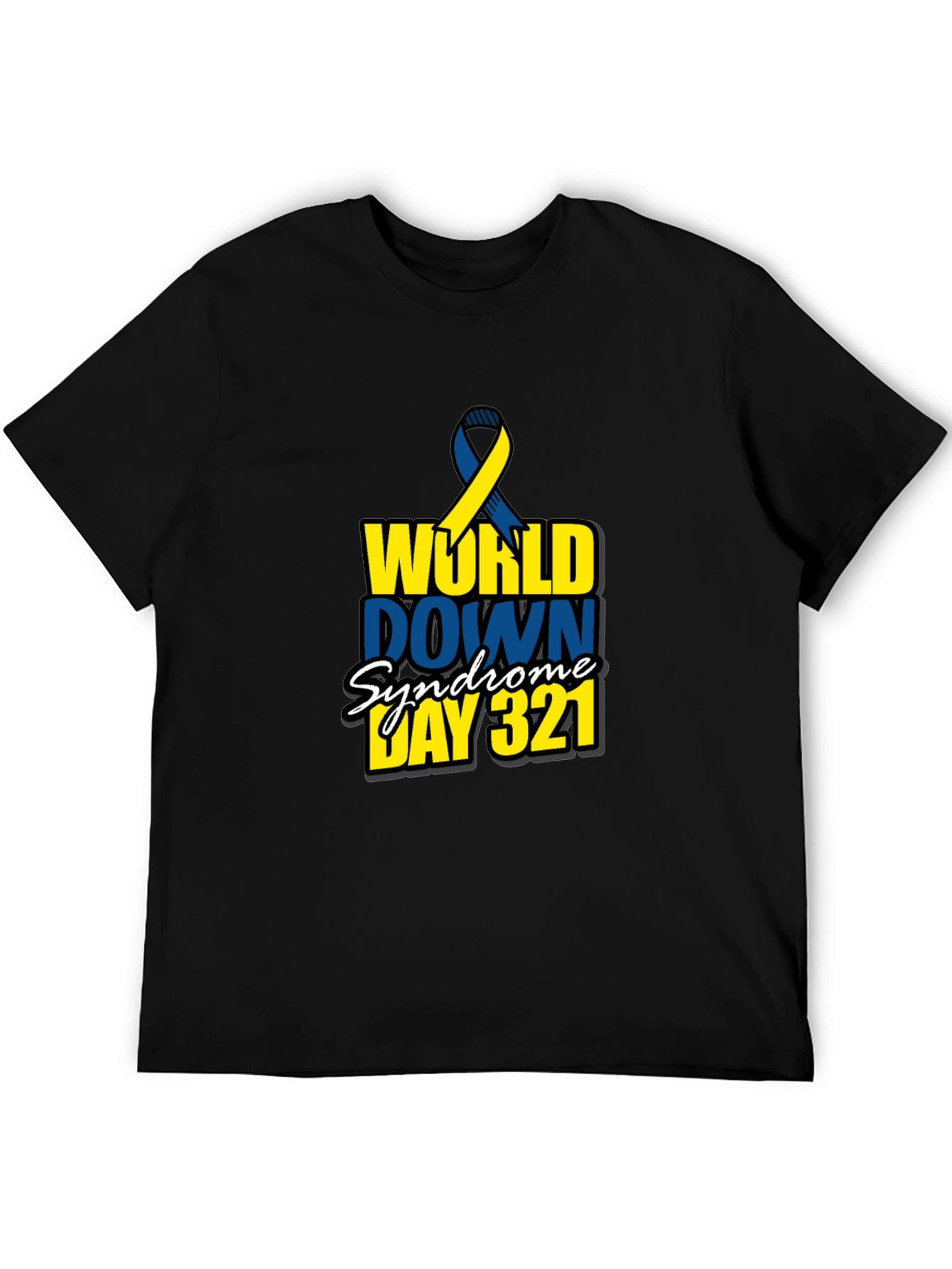 World Down Syndrome Awareness Day 321 Black T-Shirt