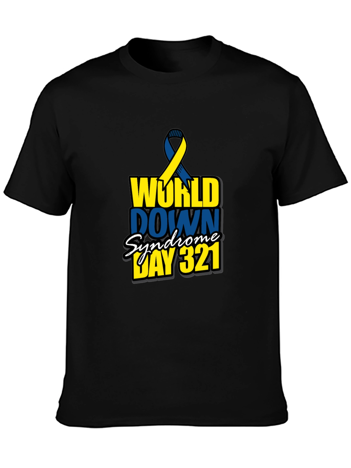 World Down Syndrome Awareness Day 321 Black T-Shirt