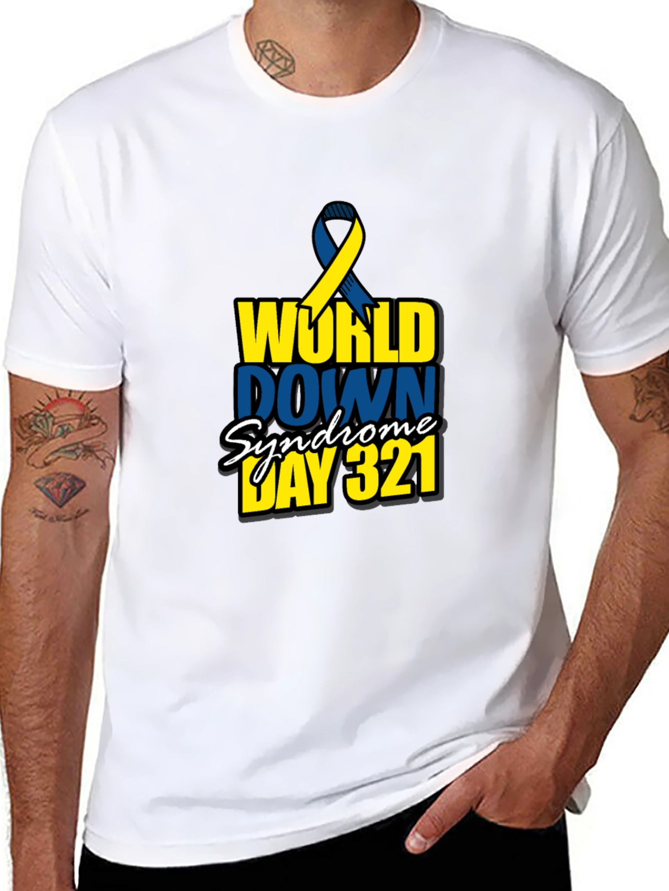 World Down Syndrome Awareness Day 321 Black T-Shirt