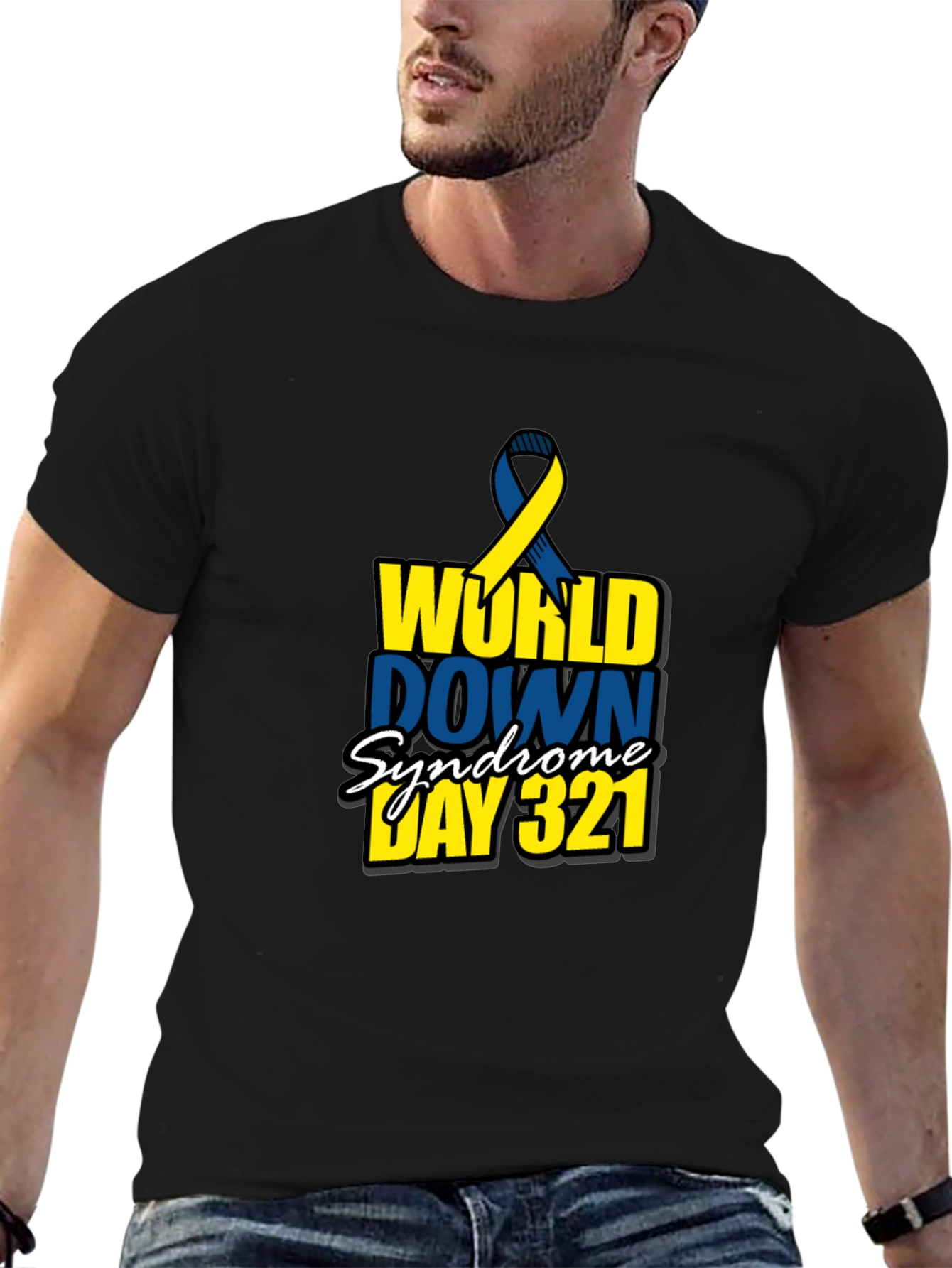 World Down Syndrome Awareness Day 321 Black T-Shirt