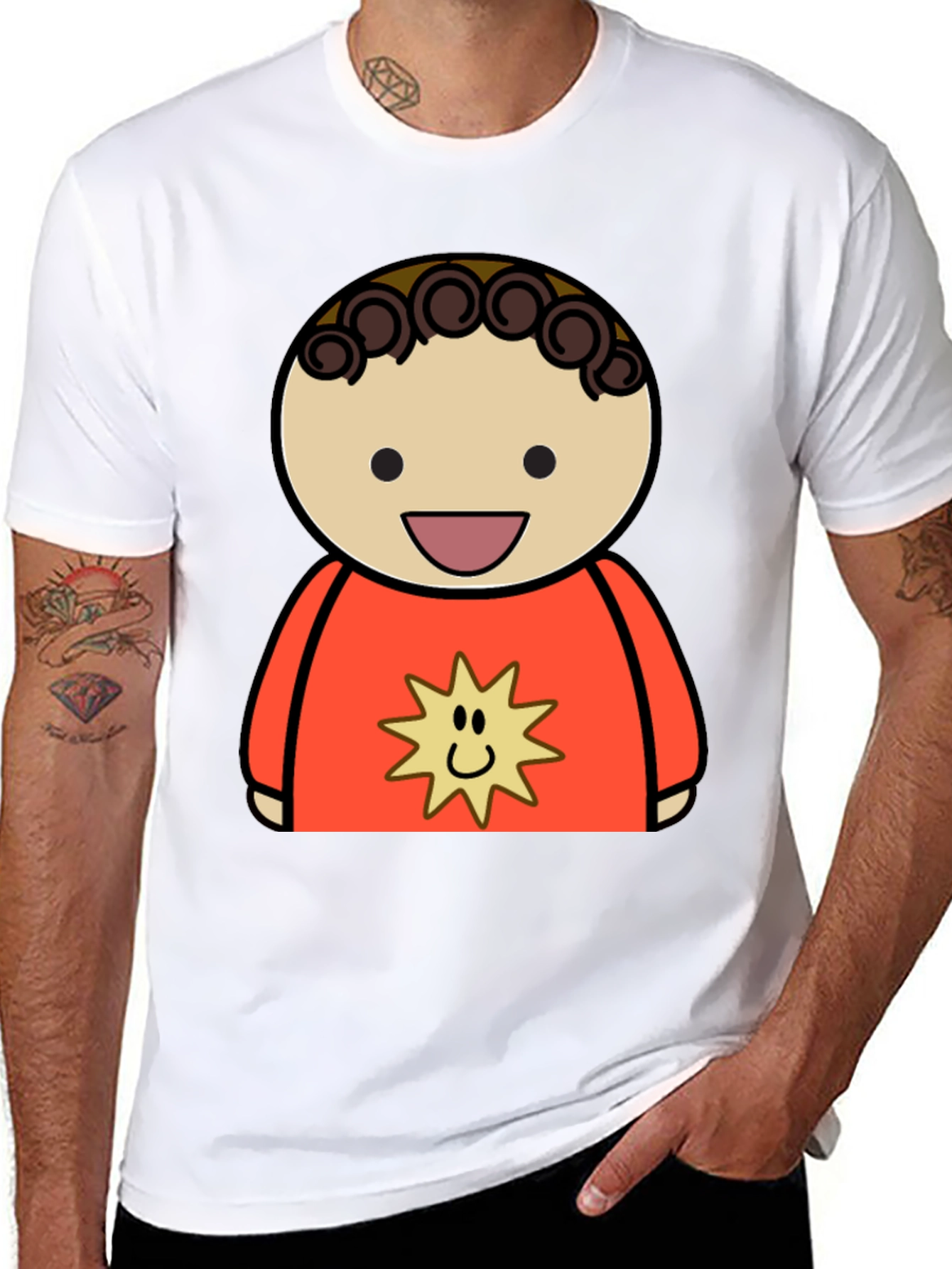 Cartoon Character Graphic Tee - Soft & Stylish!