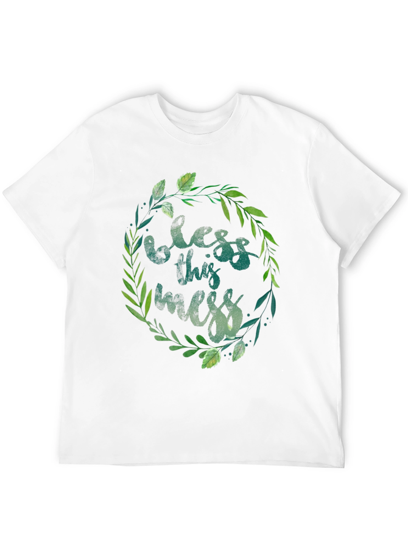 Bless This Mess T-Shirt - Floral Design