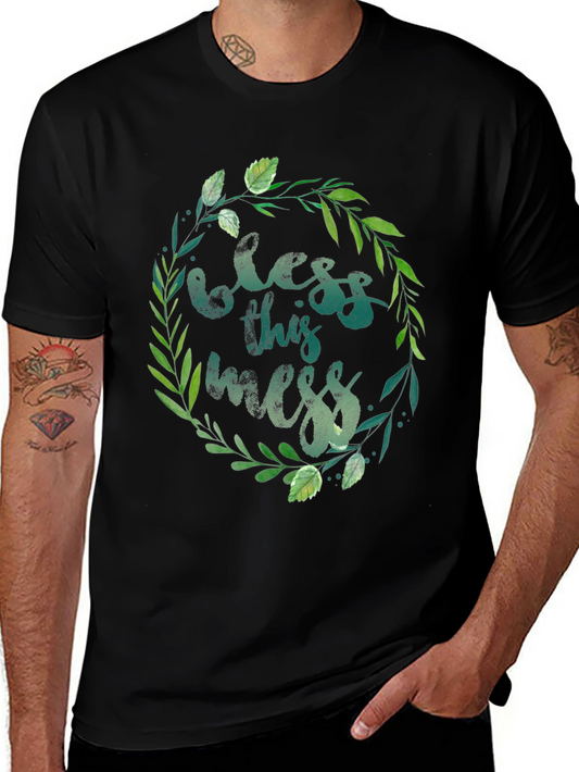 Bless This Mess T-Shirt - Floral Design
