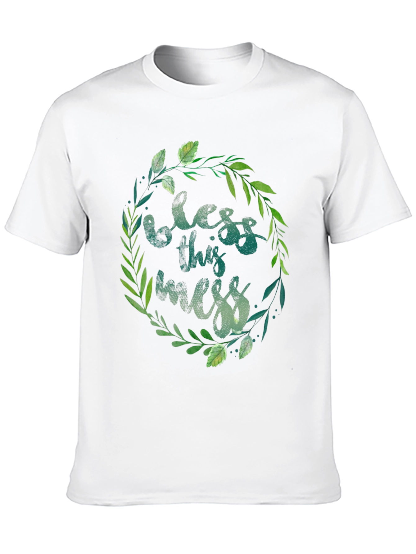 Bless This Mess T-Shirt - Floral Design