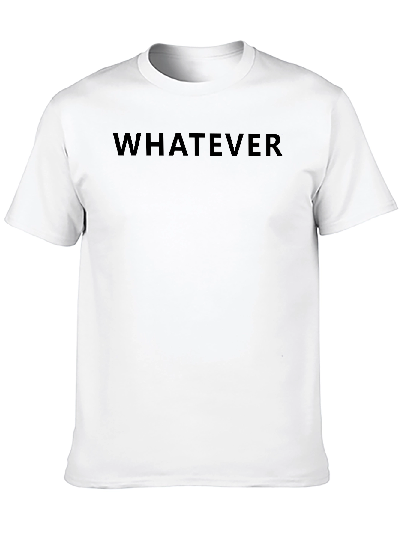 Whatever Black Crewneck T-Shirt