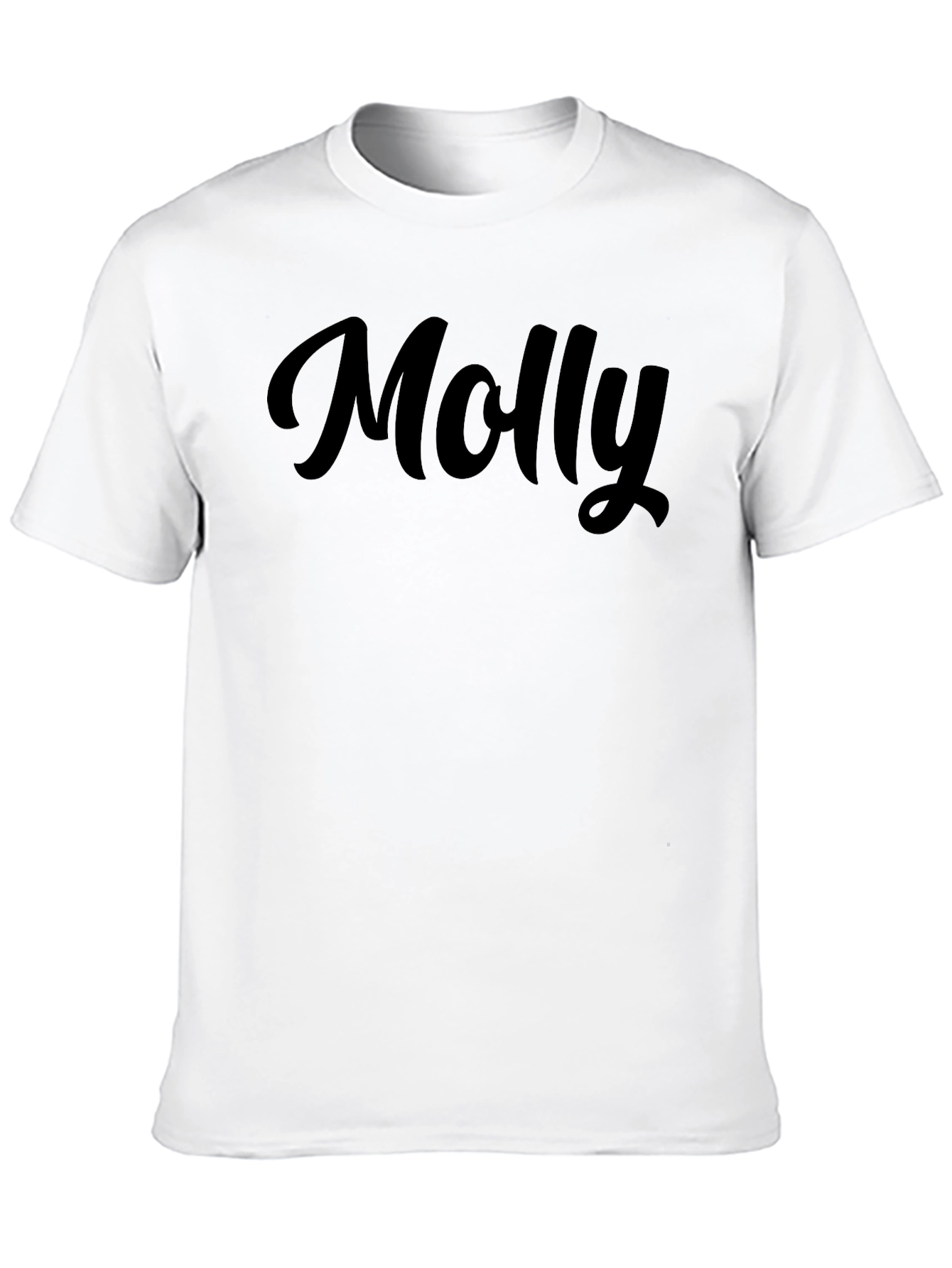 Personalized Molly Black T-Shirt - Custom Name Tee