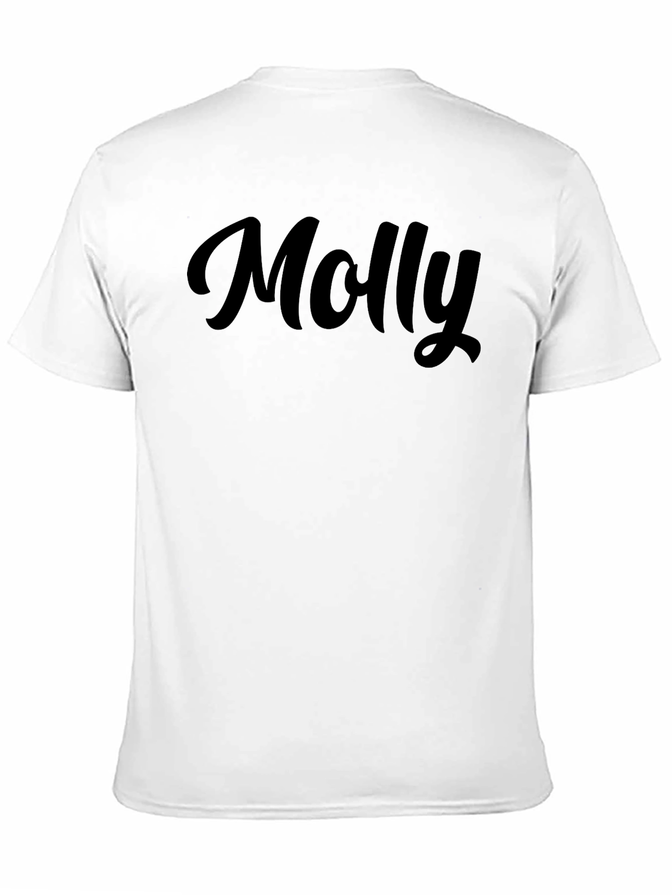 Personalized Molly Black T-Shirt - Custom Name Tee