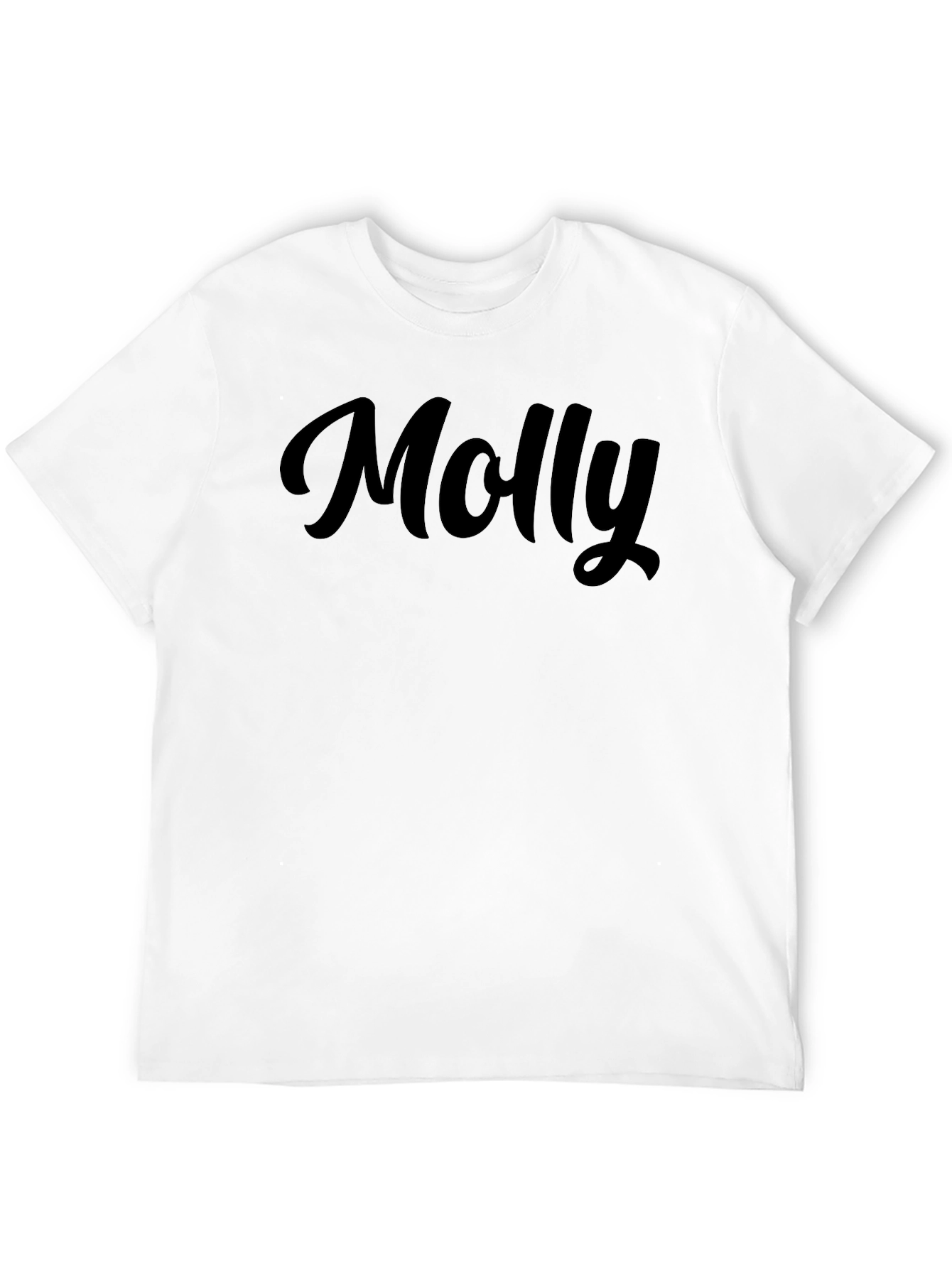 Personalized Molly Black T-Shirt - Custom Name Tee