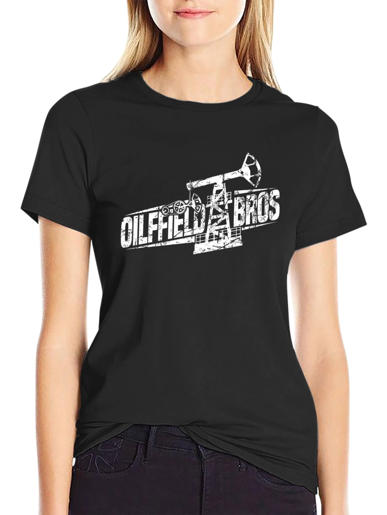 Oilfield Bros Black Graphic Tee