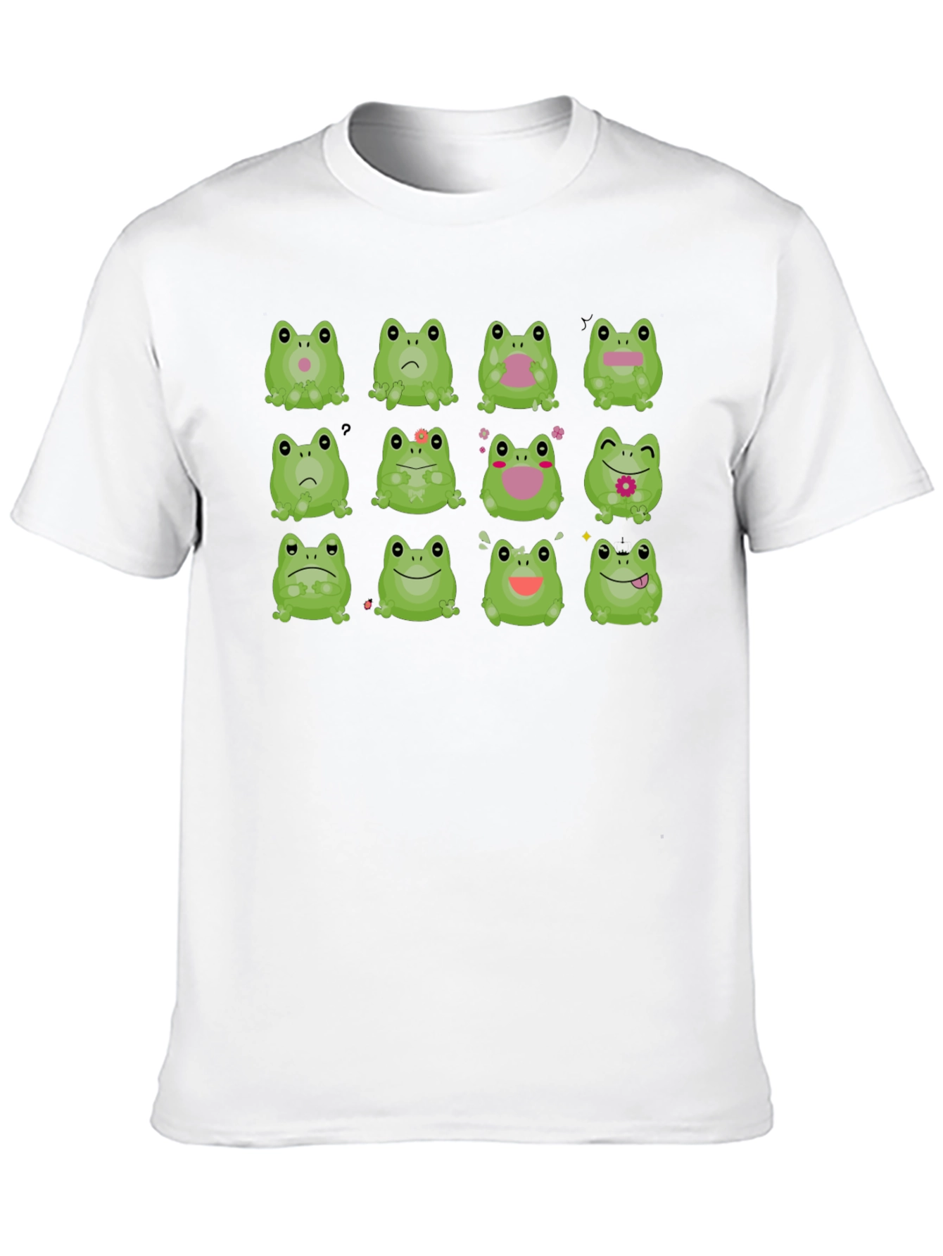 Frog Expression Black T-Shirt - Unisex